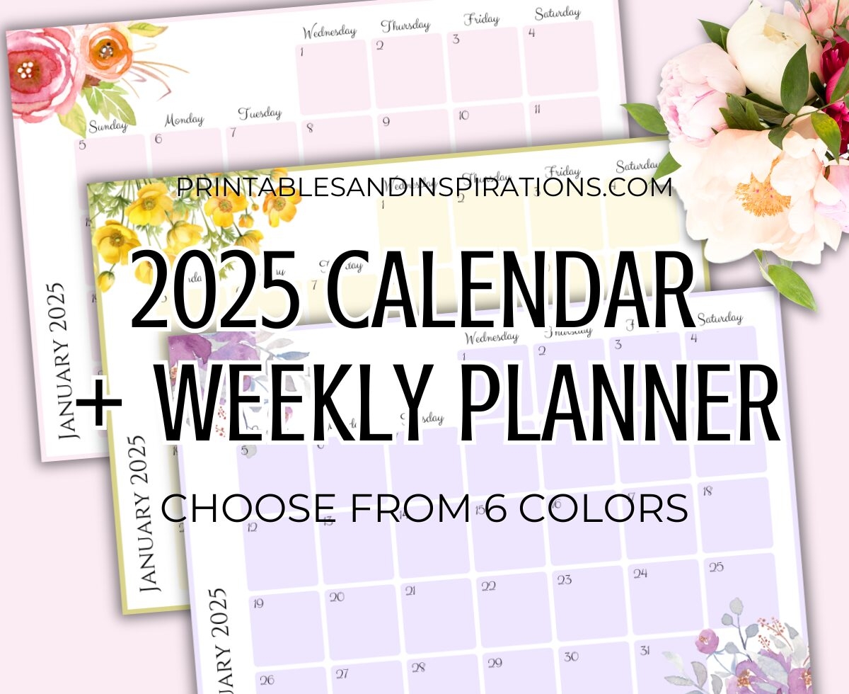 Printable Calendar 2025 Printer Labs