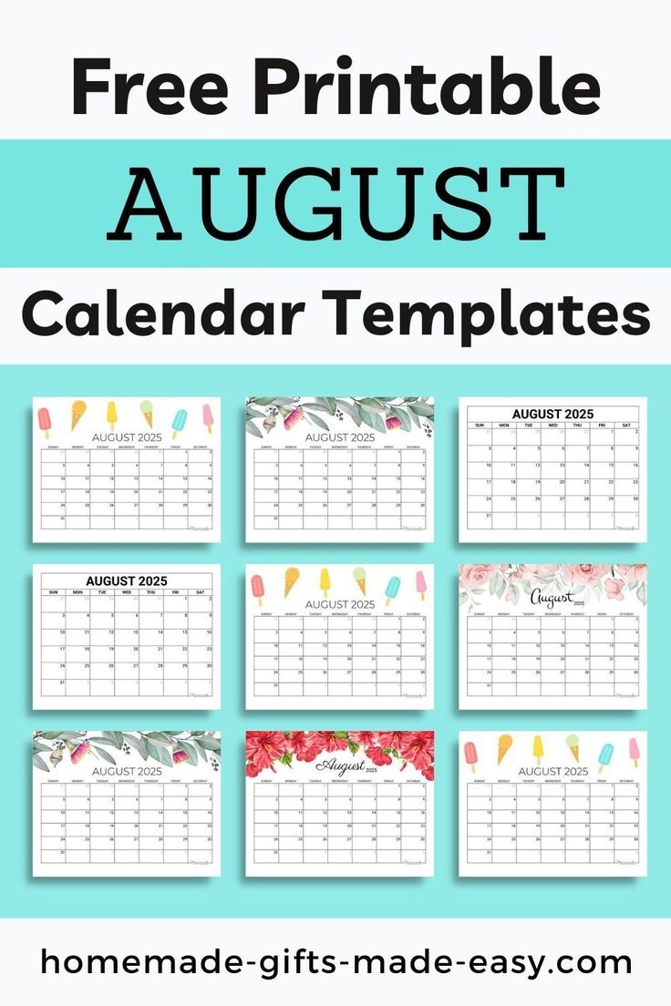 Free Printable Calendar 2025 Homemade Gifts Made Easy