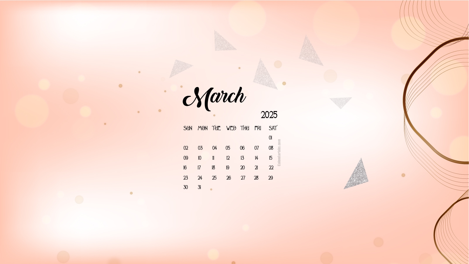 March 2025 Desktop Wallpaper Calendar CalendarLabs