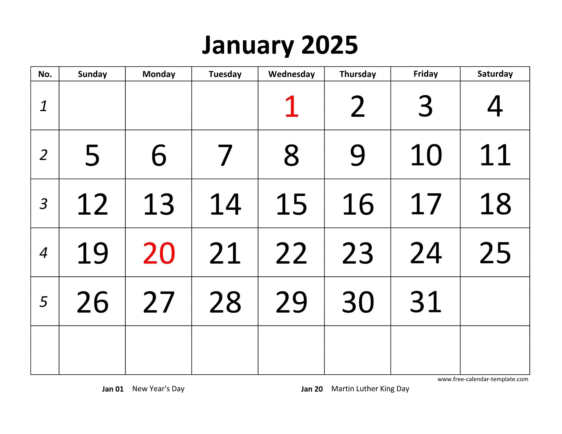 2025 Printable Calendar By Month Printable Free