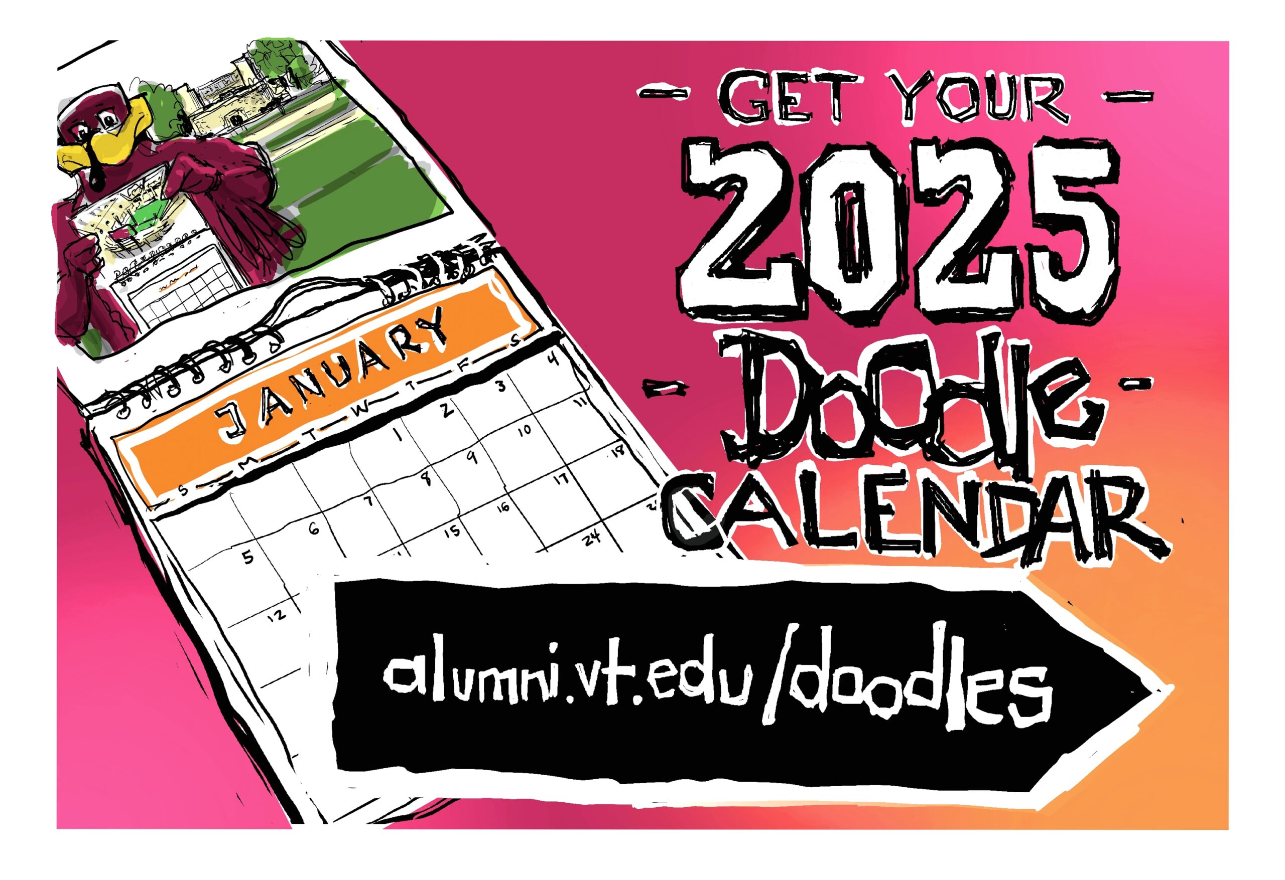 The 2025 Doodle Calendars Are Here Virginia Tech News Virginia Tech