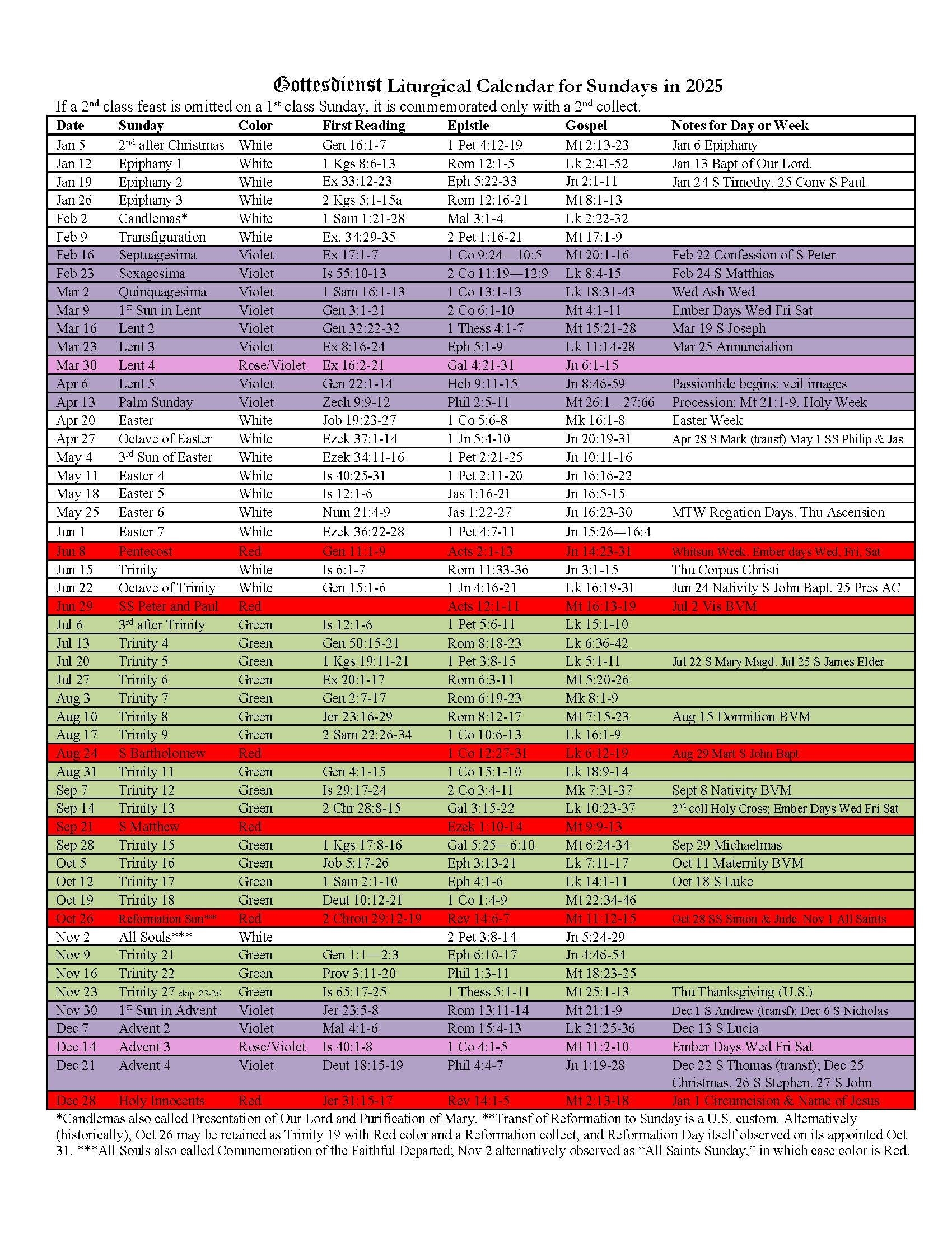 Catholic Calendar 2025 Pdf Printable