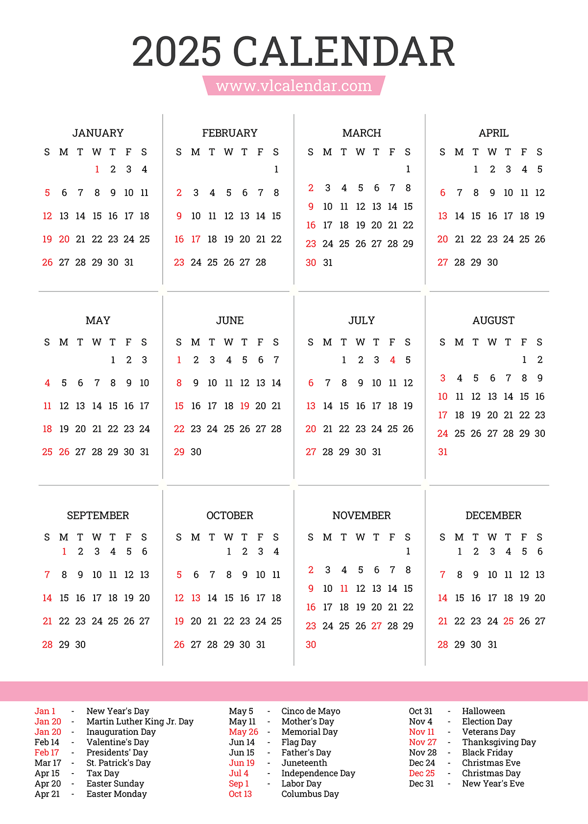 VL Calendar