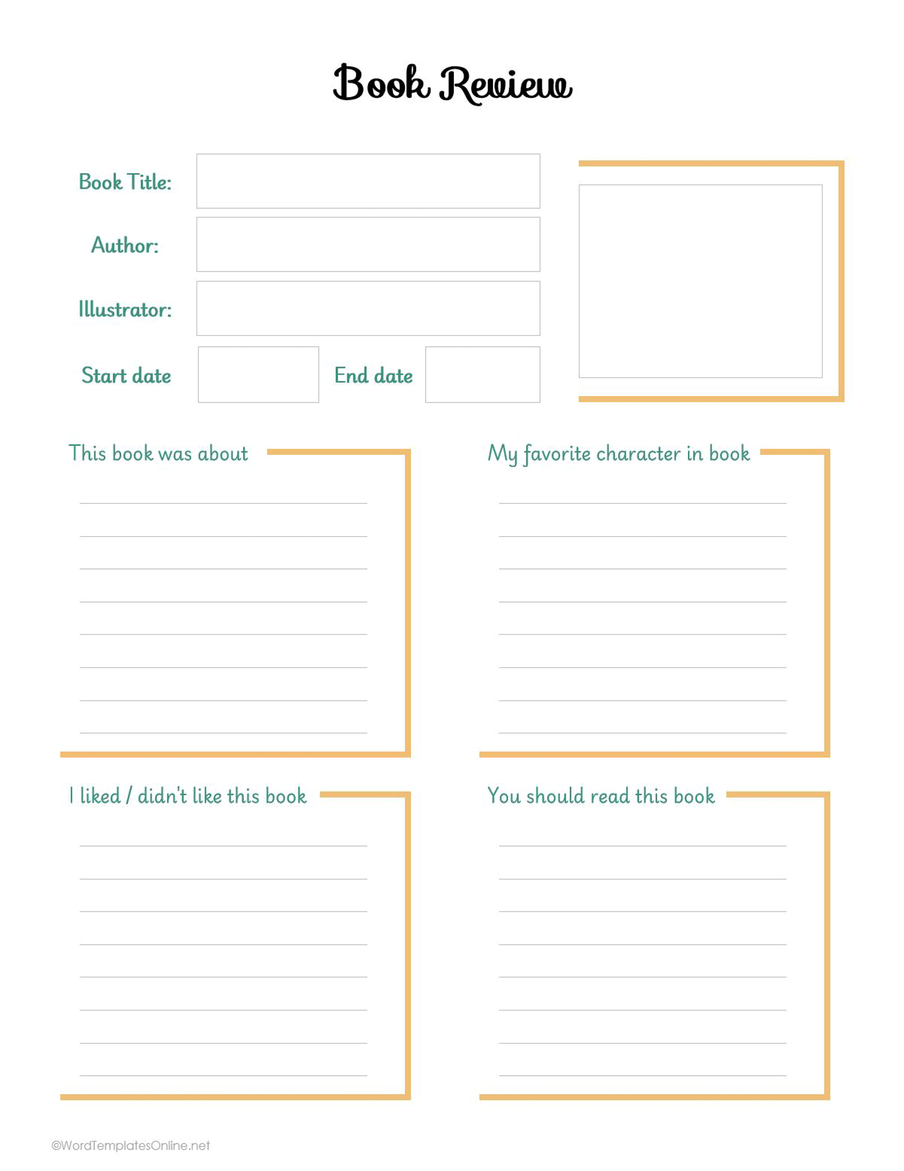 Free Printable Book Review Templates Free Printable Book Review Templates