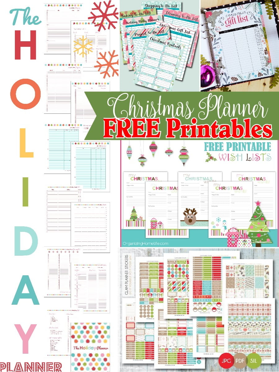 Free Printable Christmas Planner Templates