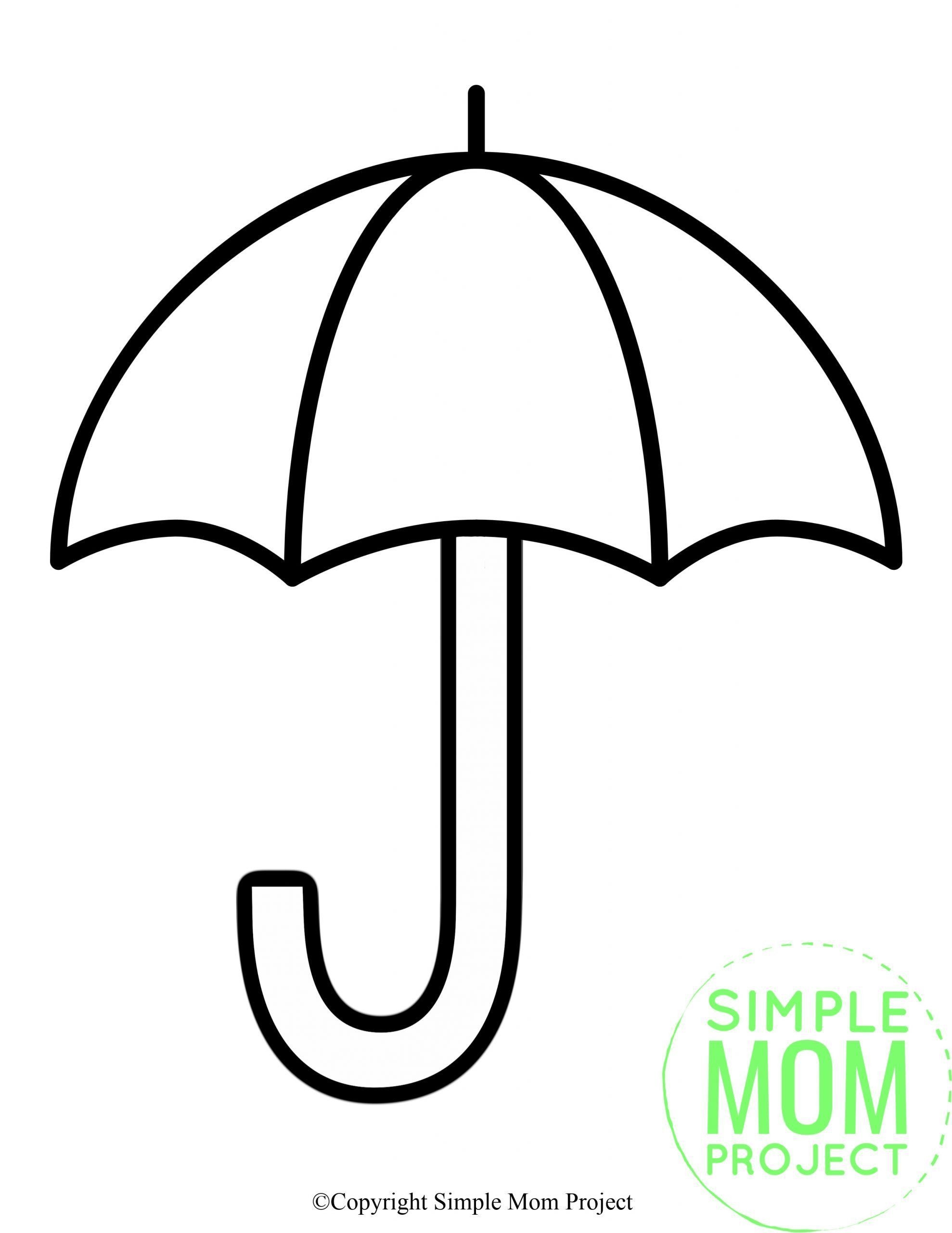 16 Best Umbrella Template Ideas Umbrella Template Umbrella Coloring Pages