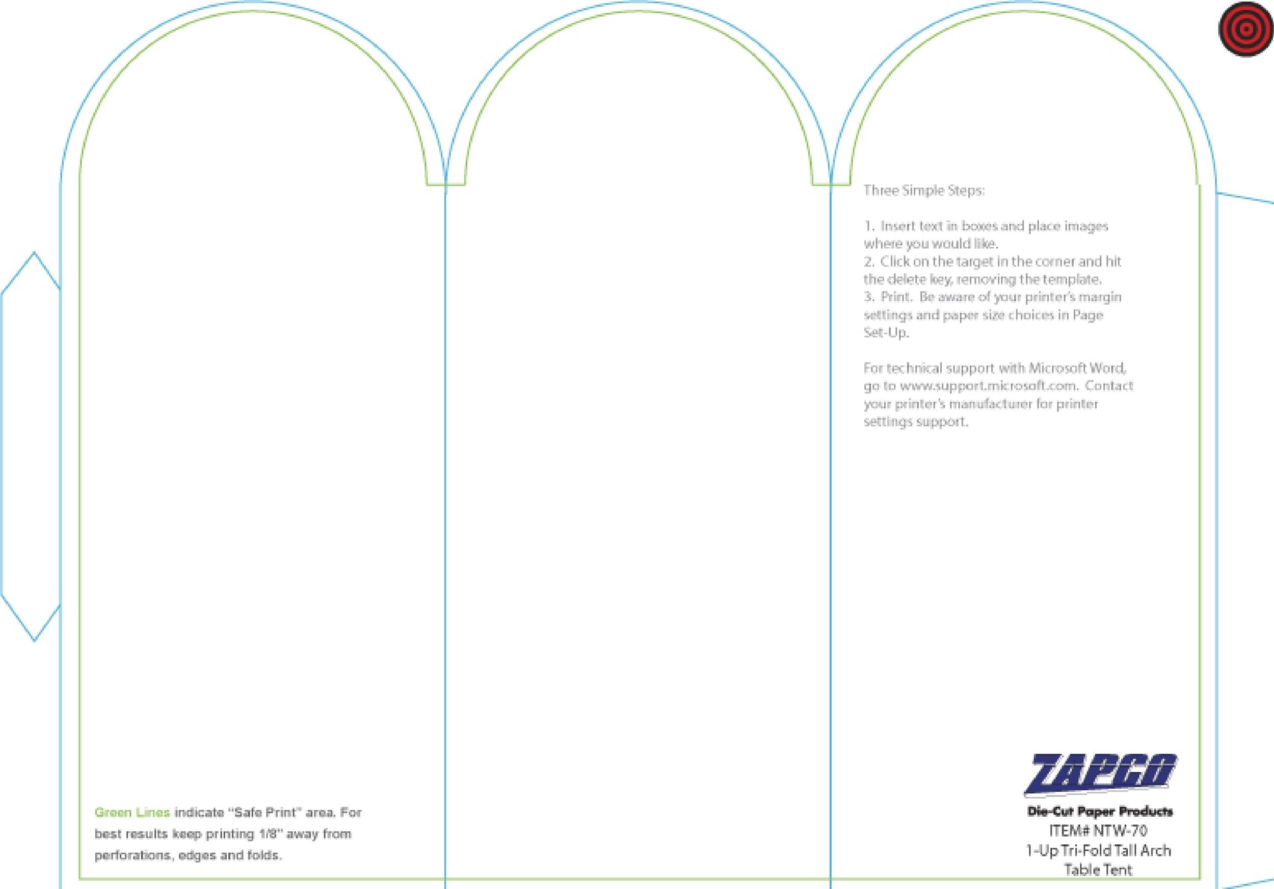 Free Printable Table Tent Templates