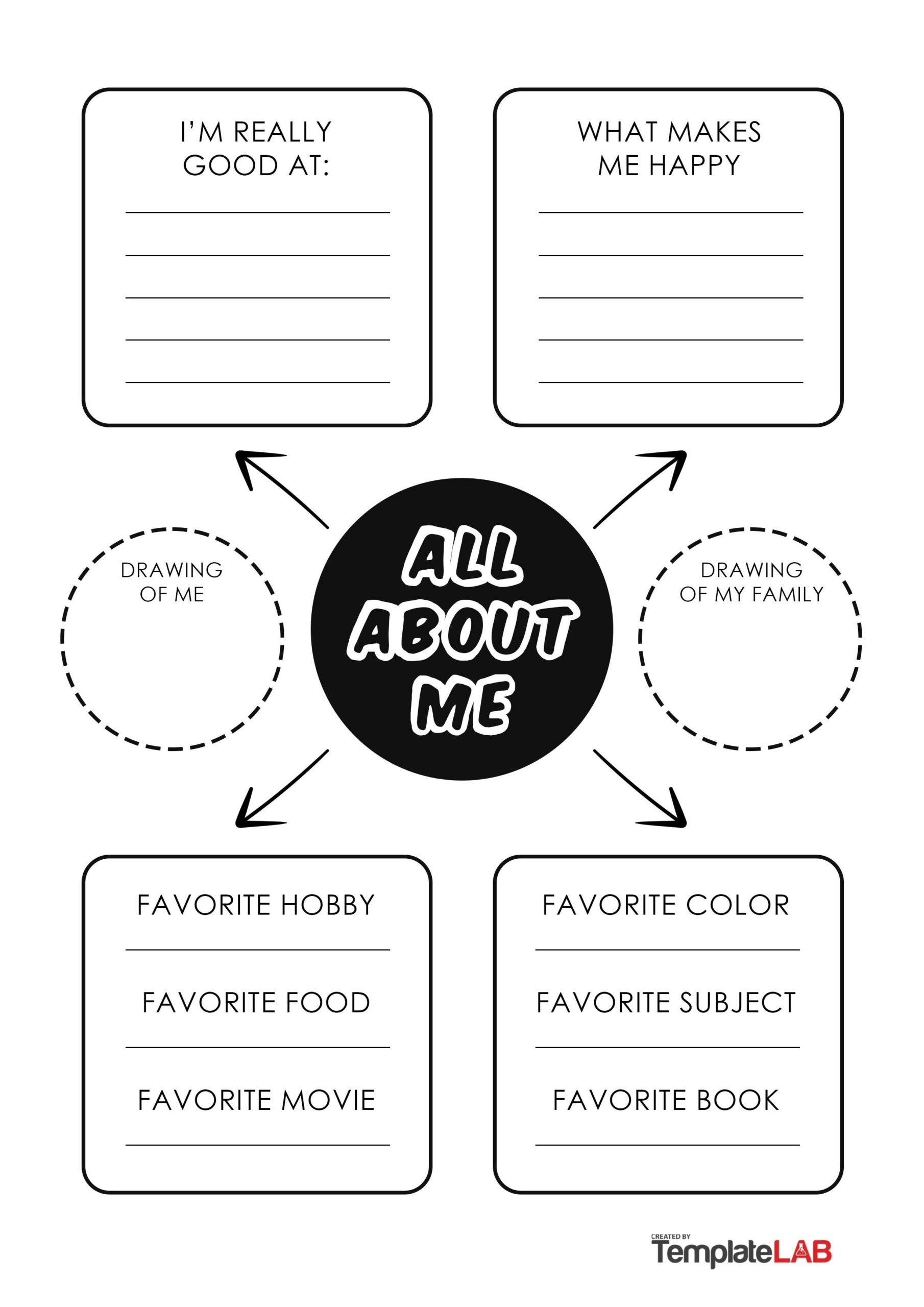 Free Printable About Me Templates Free Printable About Me Templates