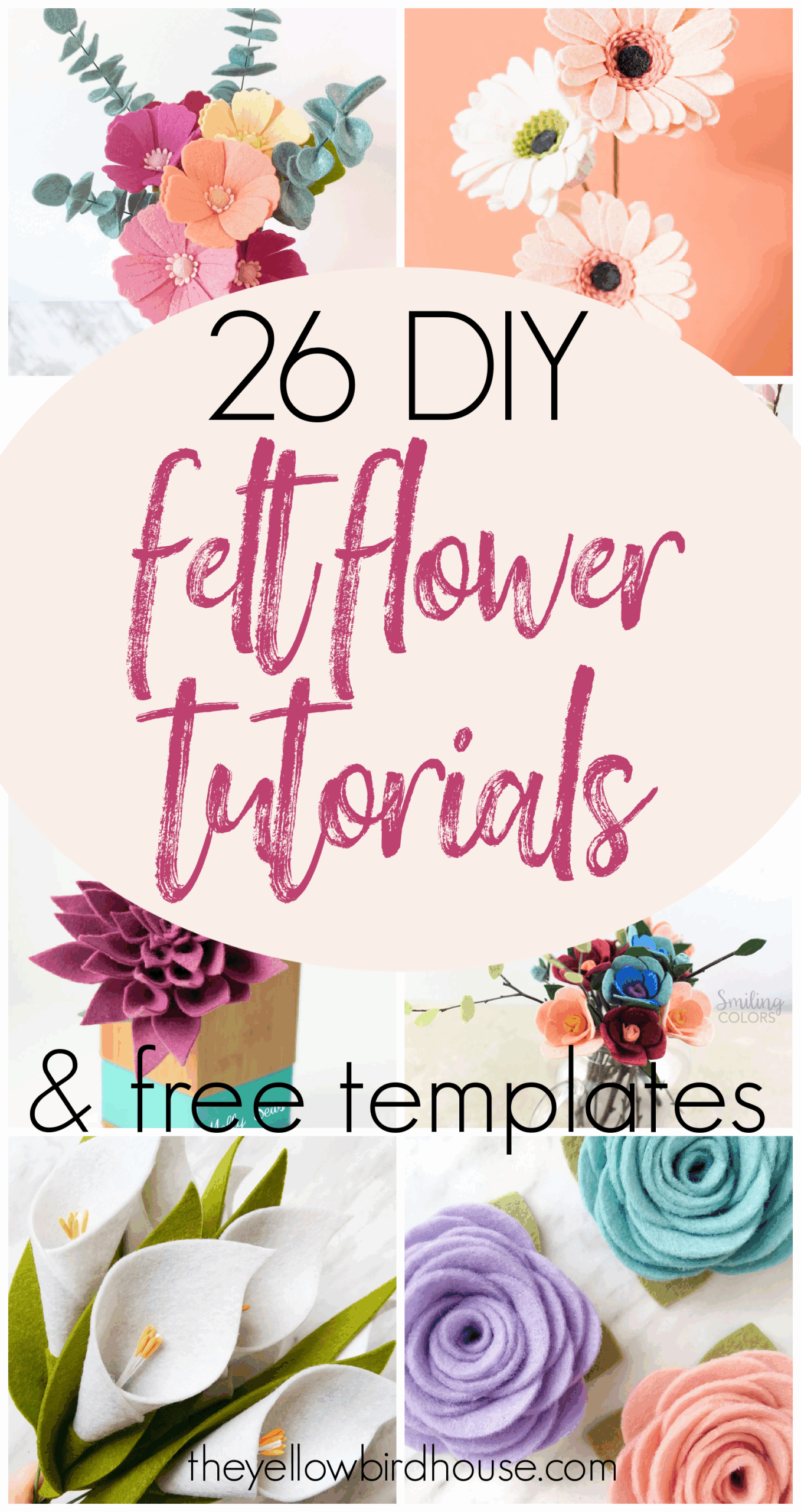 Free Printable Felt Flower Templates