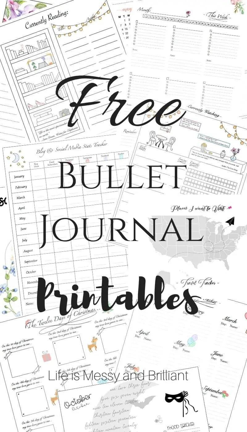 Free Printable Bullet Journal Templates
