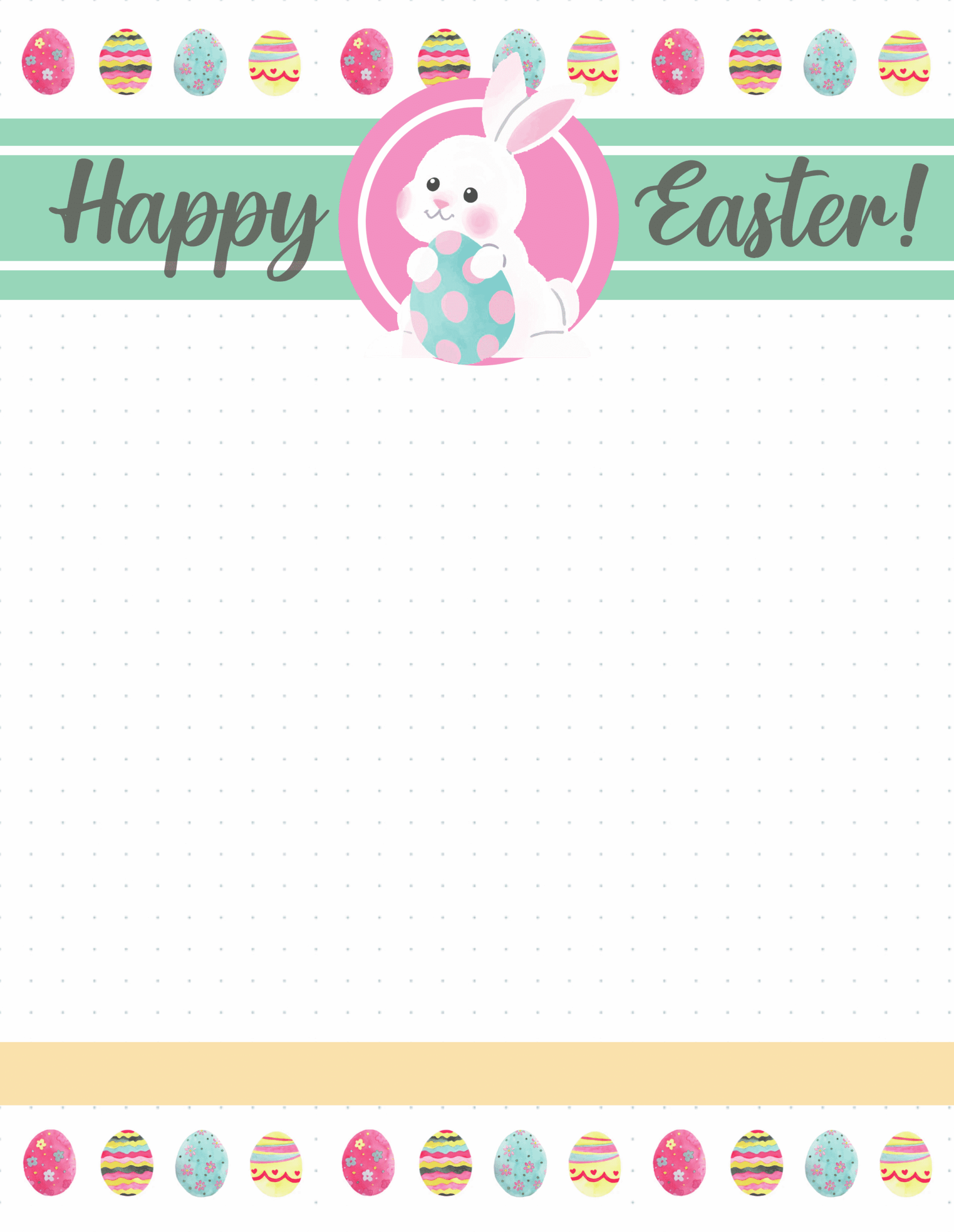 Free Printable Easter Letter Templates