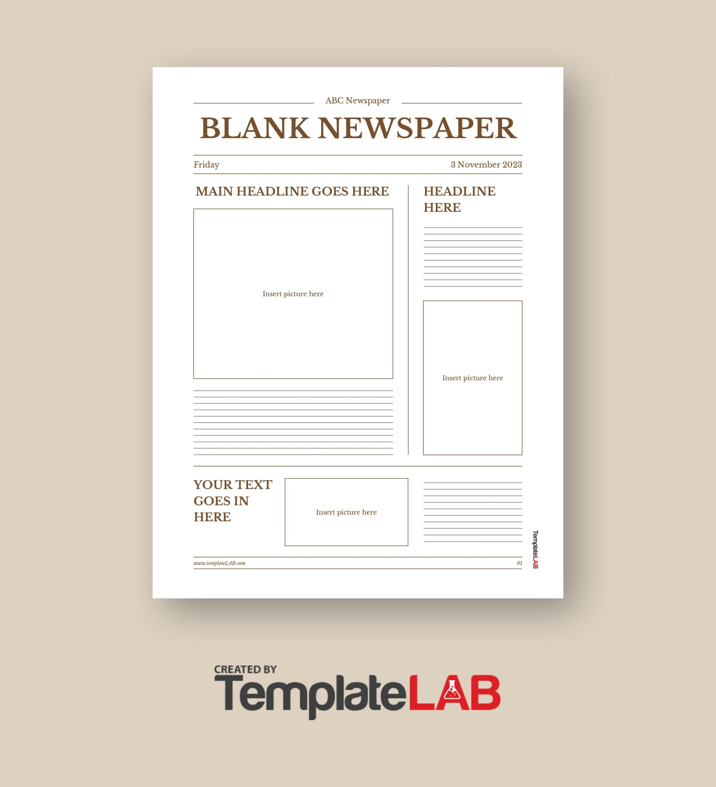 40 Best Newspaper News Article Templates Free 