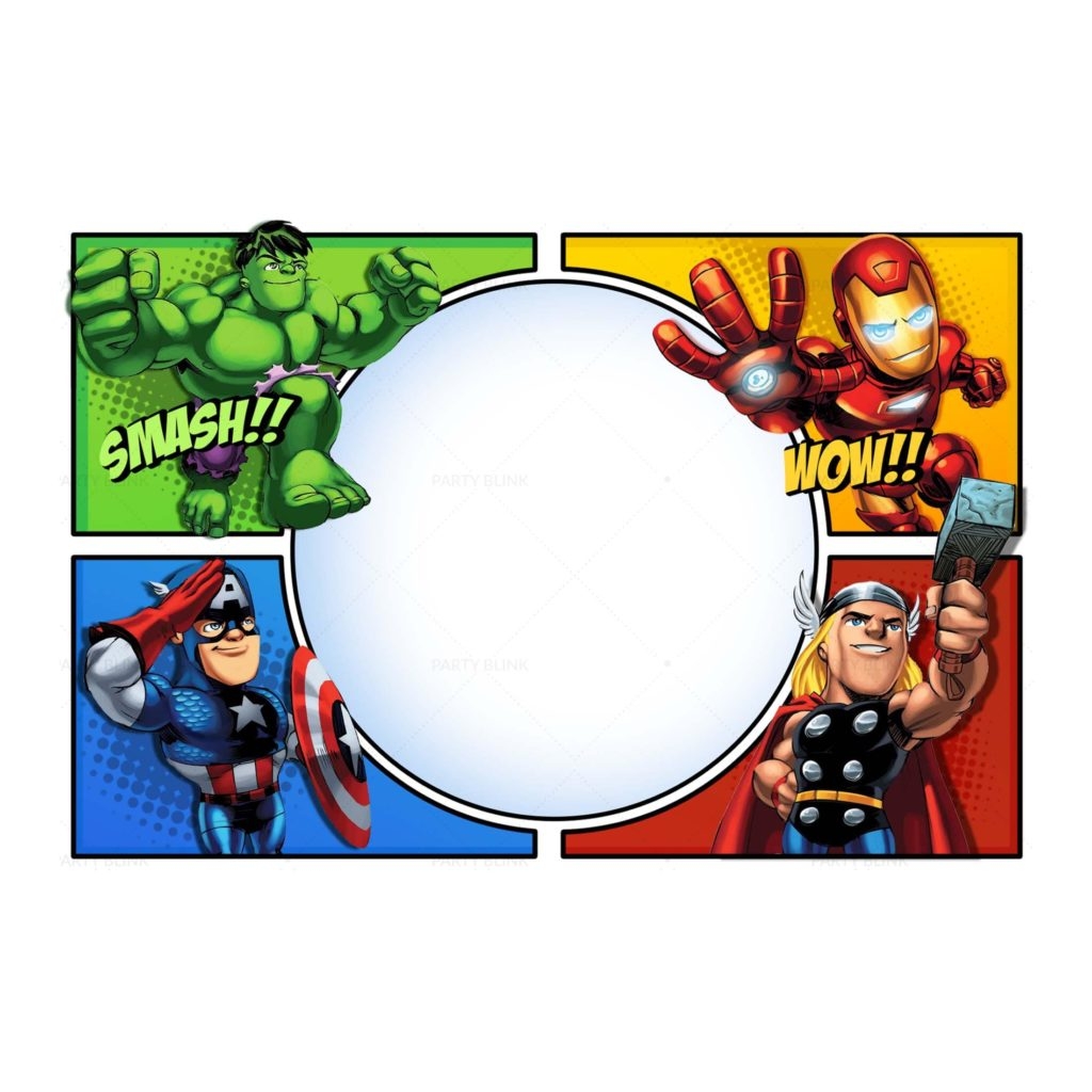 5 Avengers Invitation Free Low Cost Birthday Templates