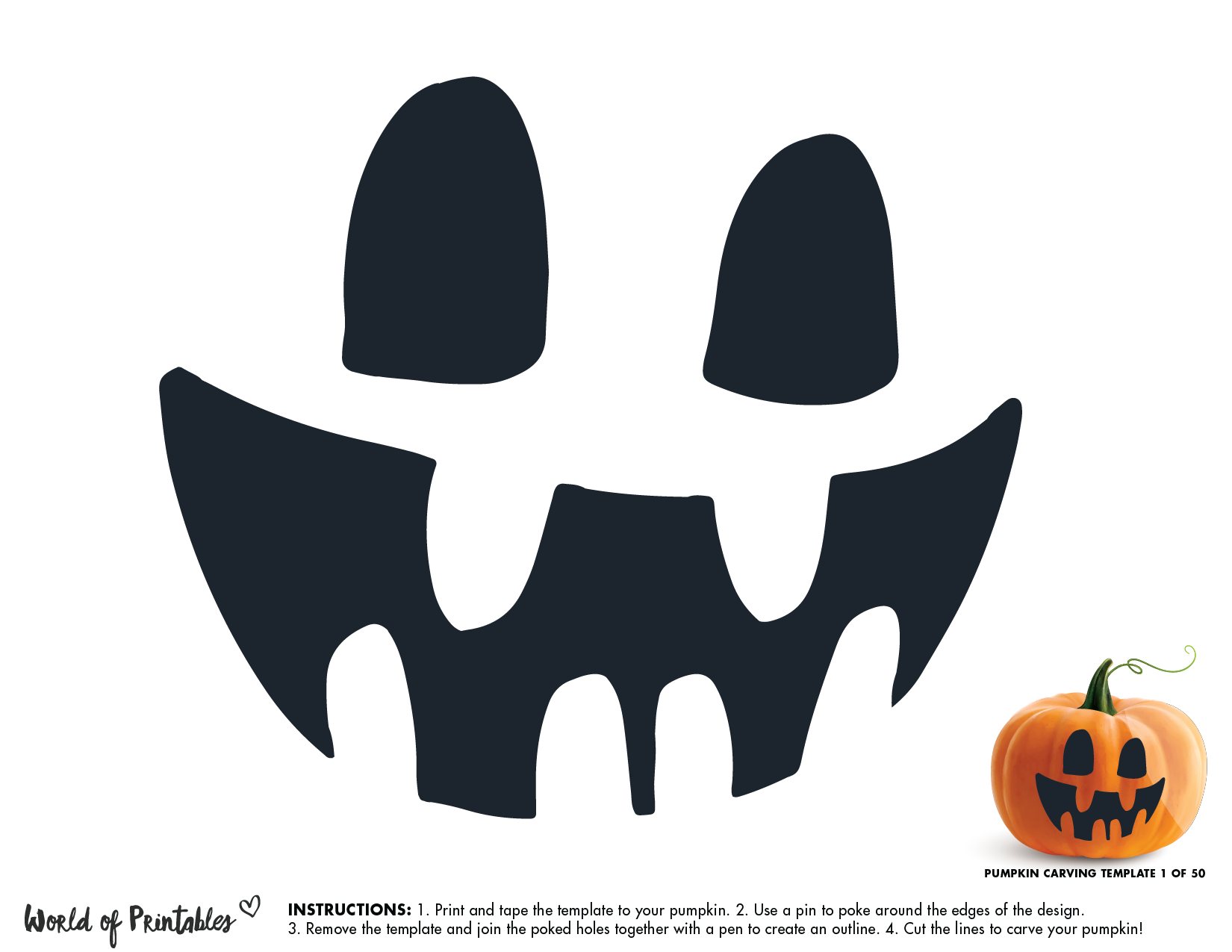 50 Easy Pumpkin Carving Stencils The Ultimate Guide To Pumpkin Carving