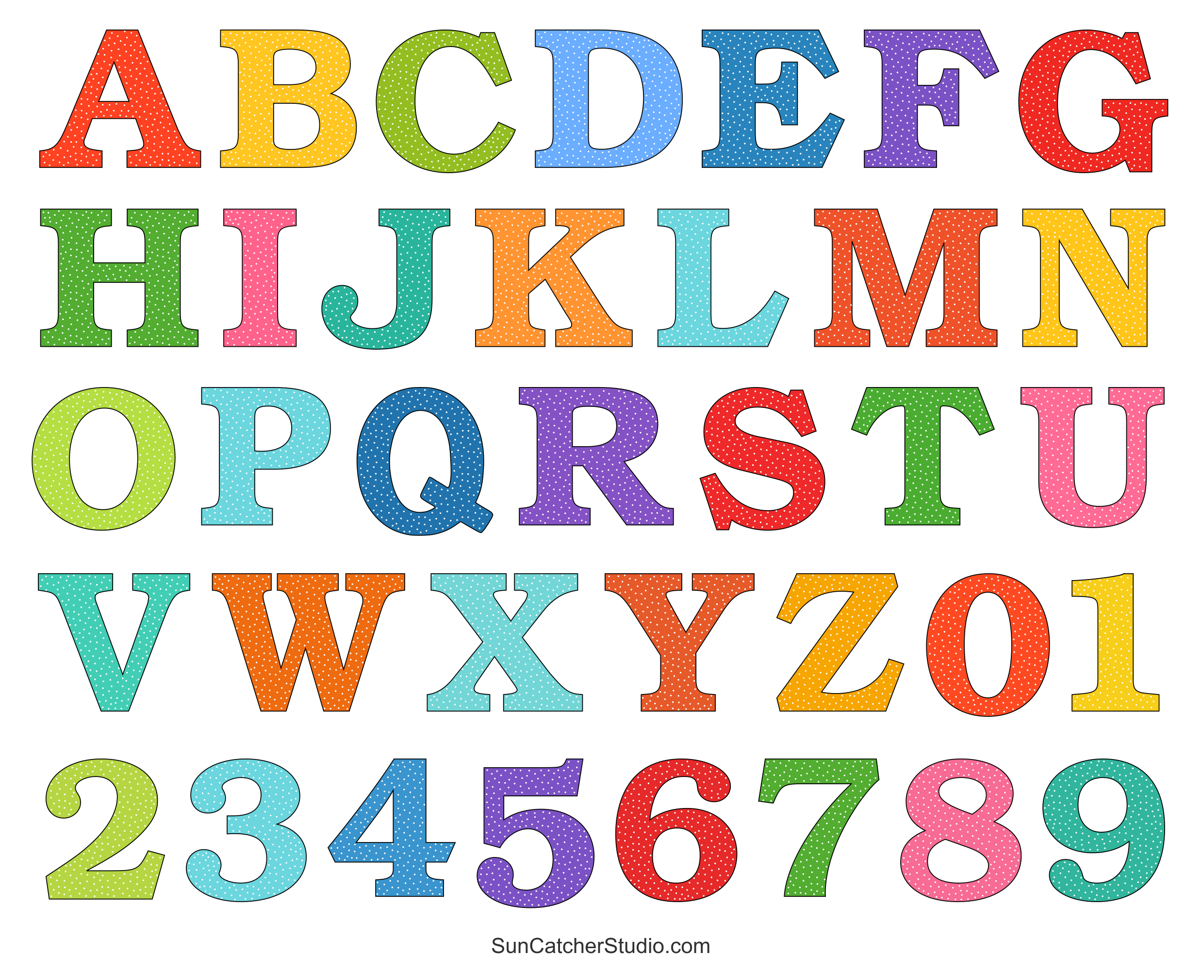 Free Printable Alphabet Templates Free Printable Alphabet Templates