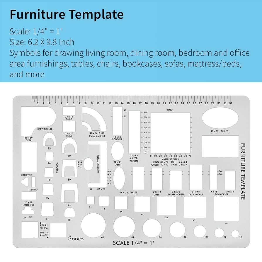 Free Printable Architectural Furniture Templates