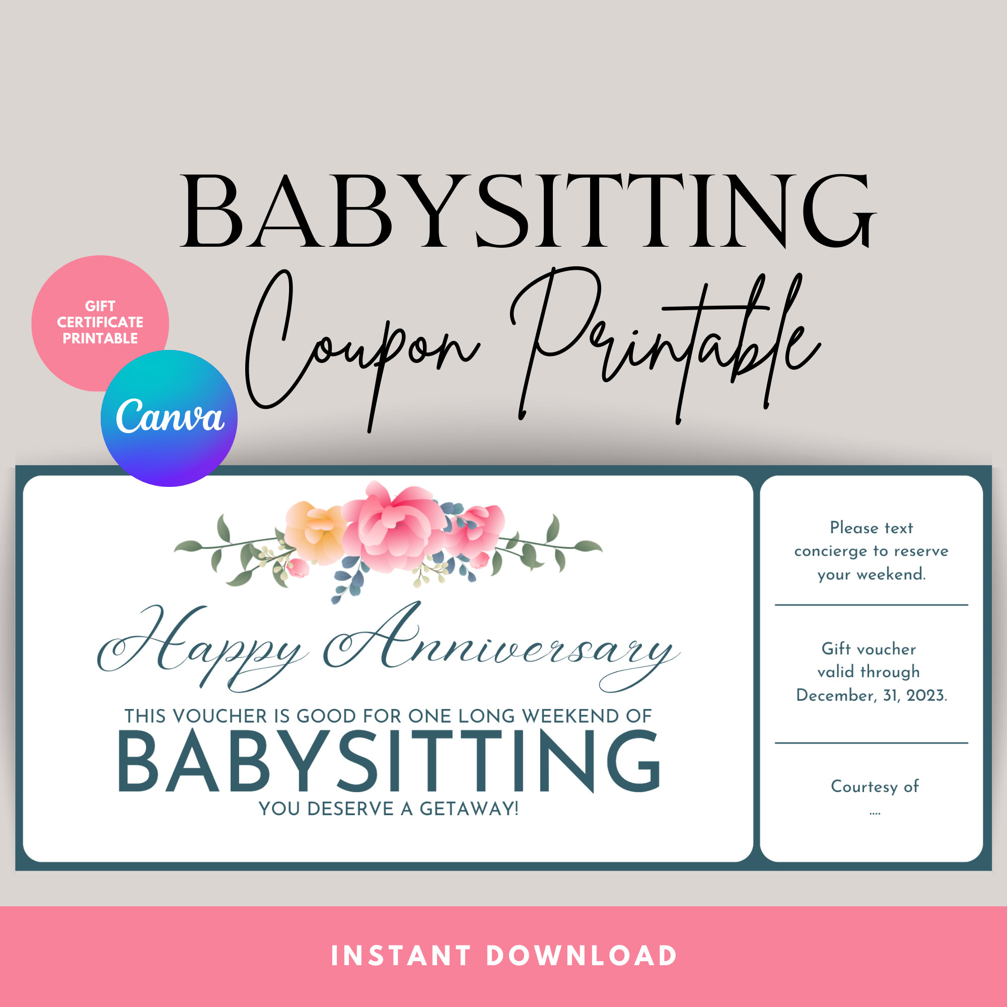 Babysitting Gift Coupon INSTANT DOWNLOAD Editable Text Printable Voucher Last Minute Gift Personalized Certificate Gift Voucher Etsy Babysitting Gift Coupon INSTANT DOWNLOAD Editable Text Printable Voucher Last Minute Gift Personalized Certificate Gift Voucher Etsy