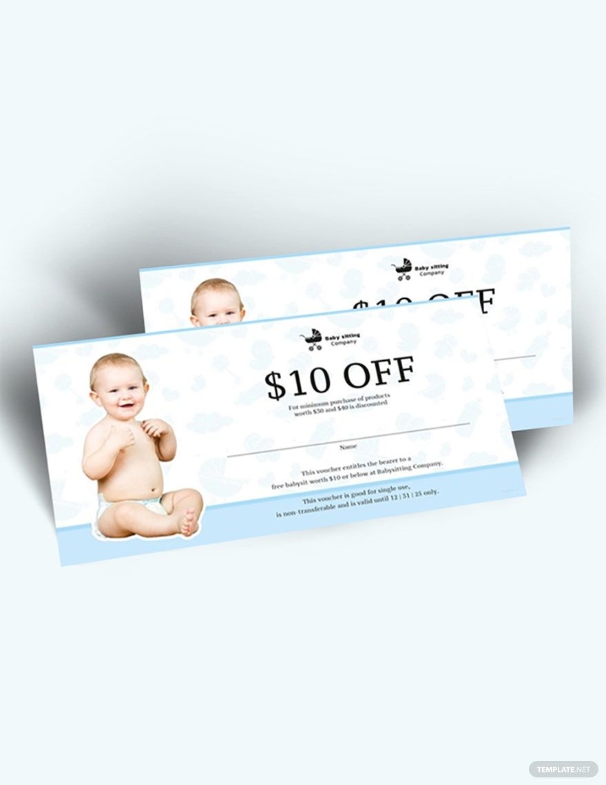 Free Printable Babysitting Voucher Templates Free Printable Babysitting Voucher Templates
