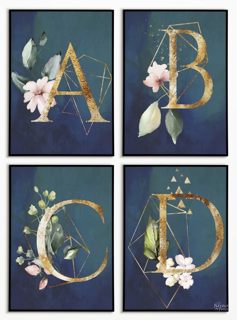 Beautiful Free Printable Floral Monograms The Navage Patch Beautiful Free Printable Floral Monograms The Navage Patch