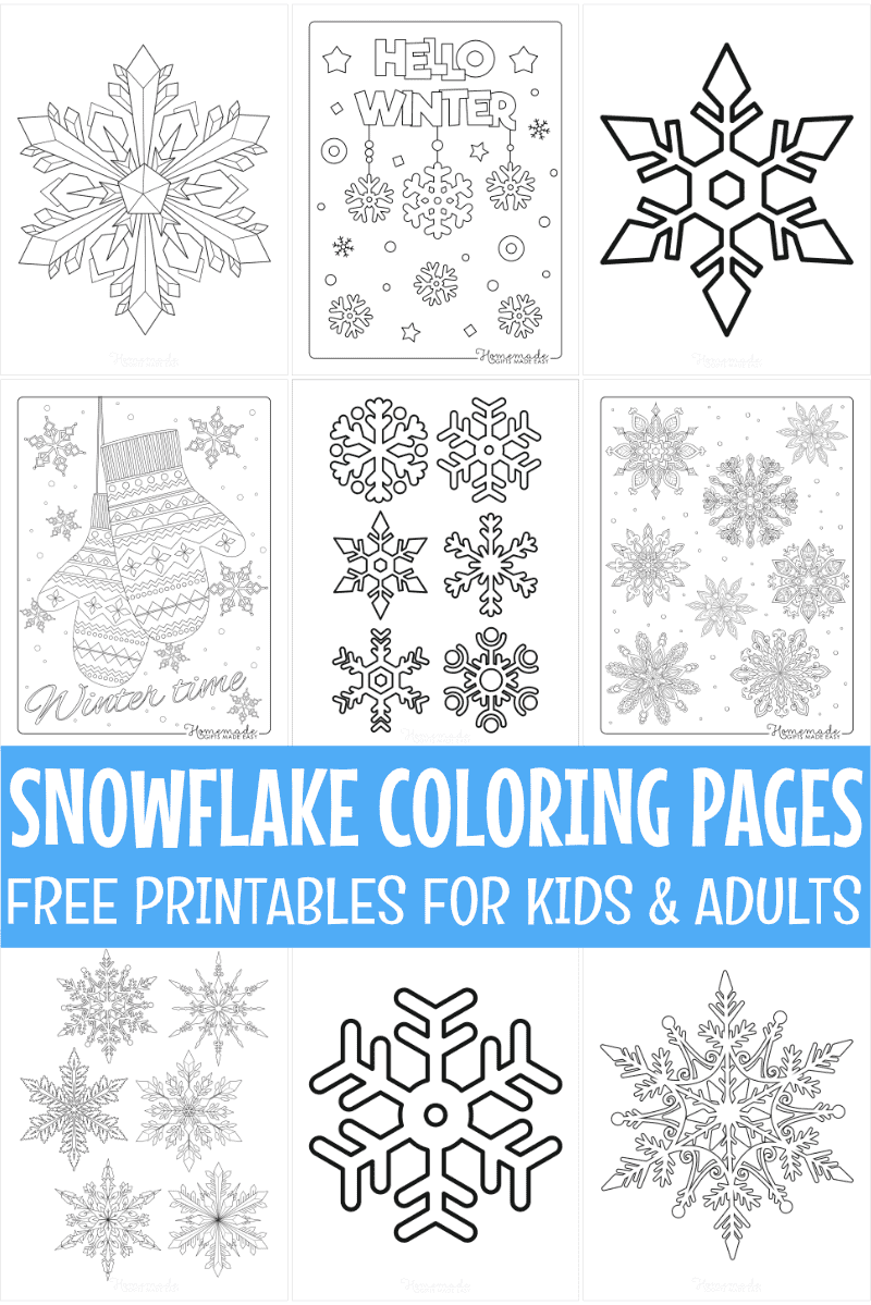 Free Printable Snowflake Templates