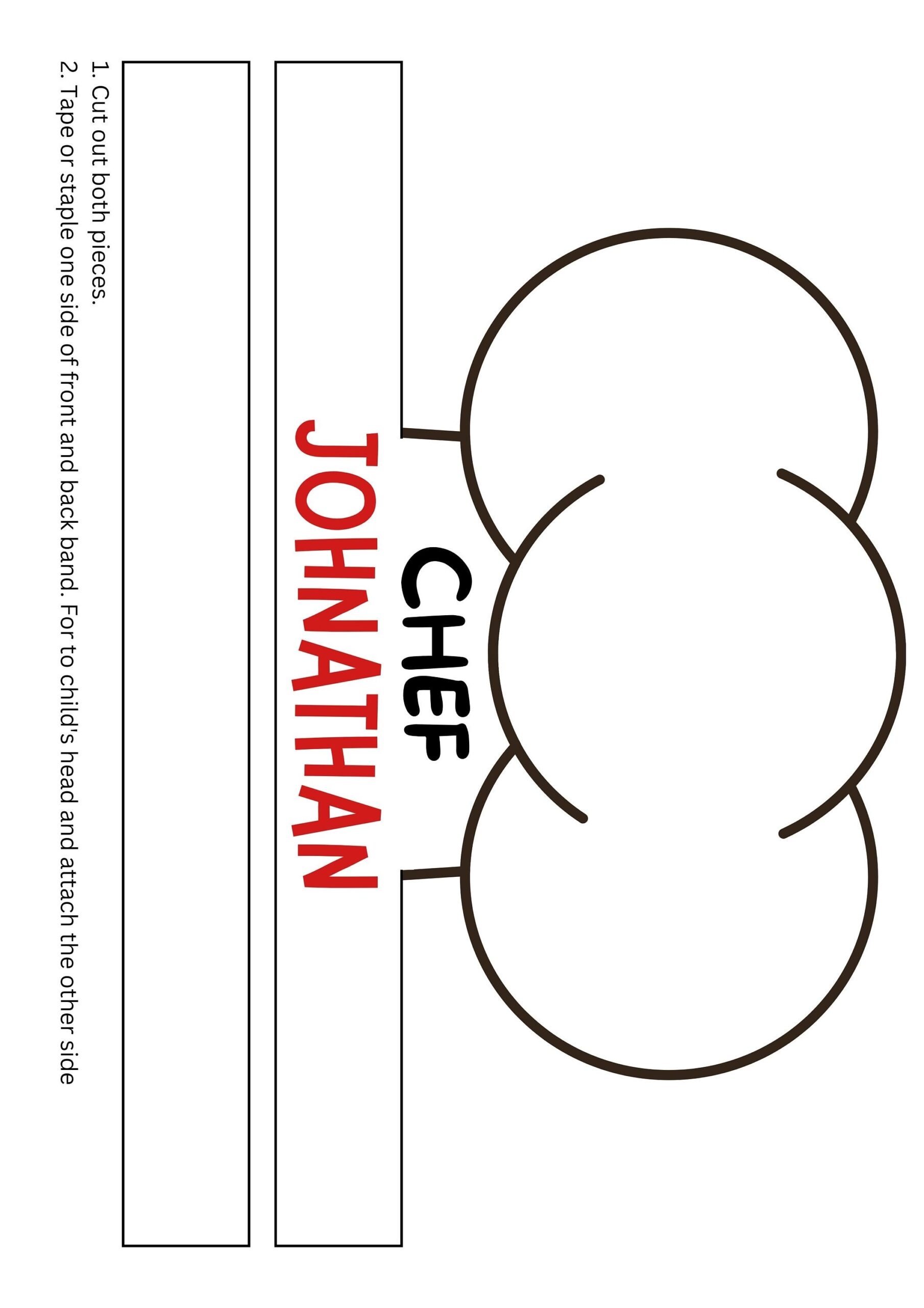 Chef Hat Template Free Printable Shop On Pinterest