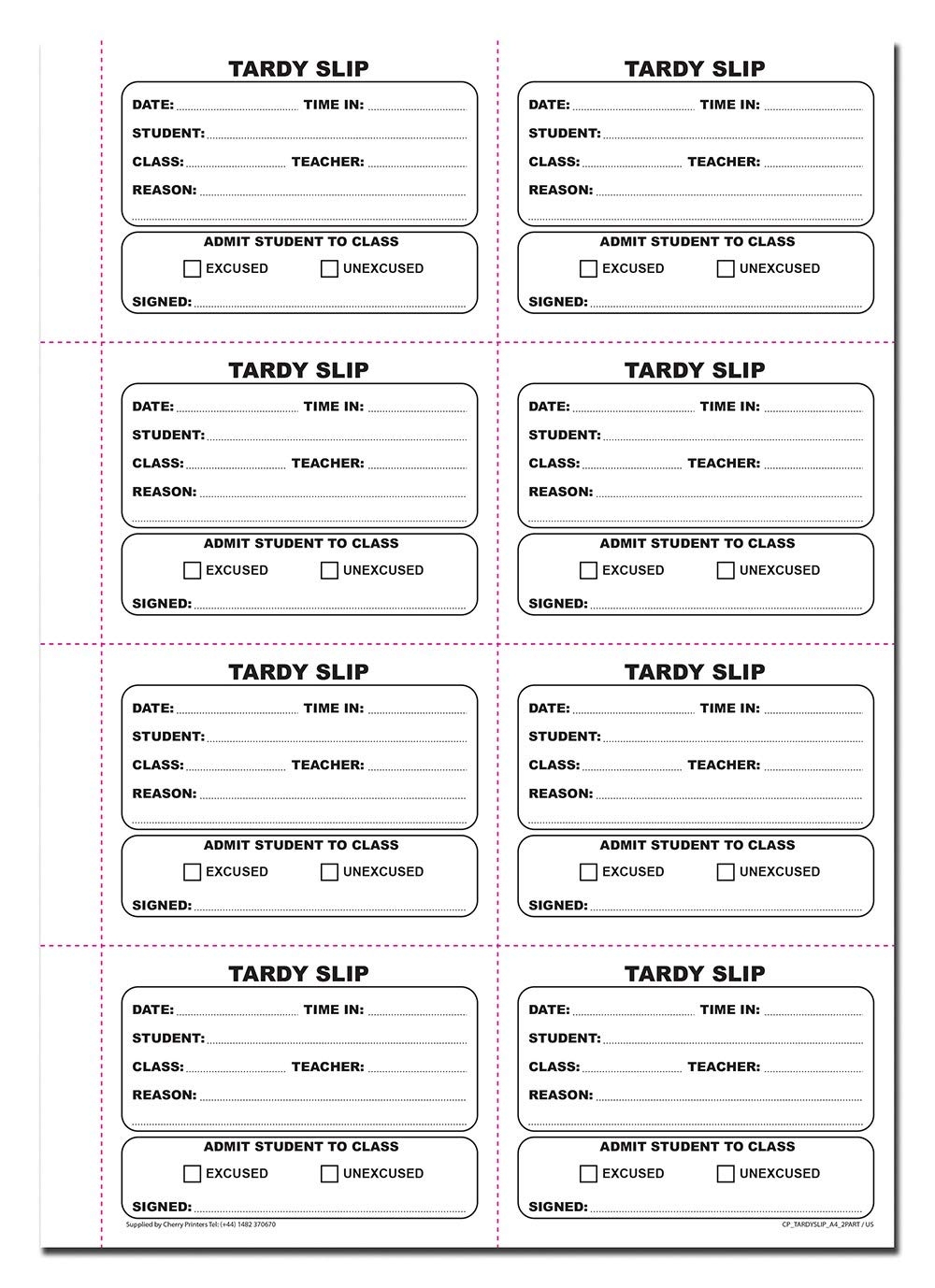 Cherry Easy Removal Fold And Tear Tardy Slip Book With Carbonless Copies 400 3 89 X 2 92 Inches Slips Per Book Amazon sg Office Products Cherry Easy Removal Fold And Tear Tardy Slip Book With Carbonless Copies 400 3 89 X 2 92 Inches Slips Per Book Amazon sg Office Products