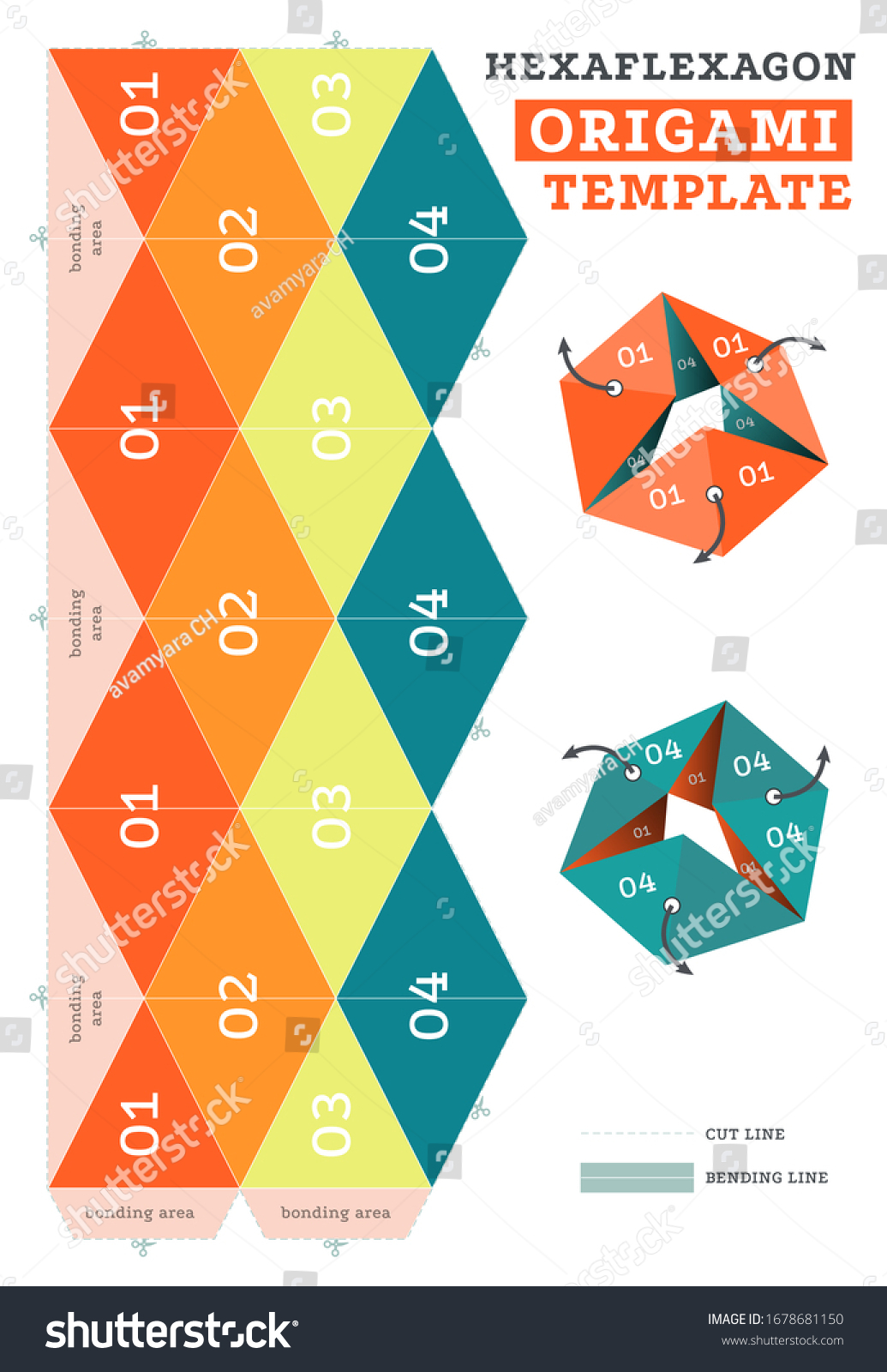 Free Printable Hexaflexagon Templates