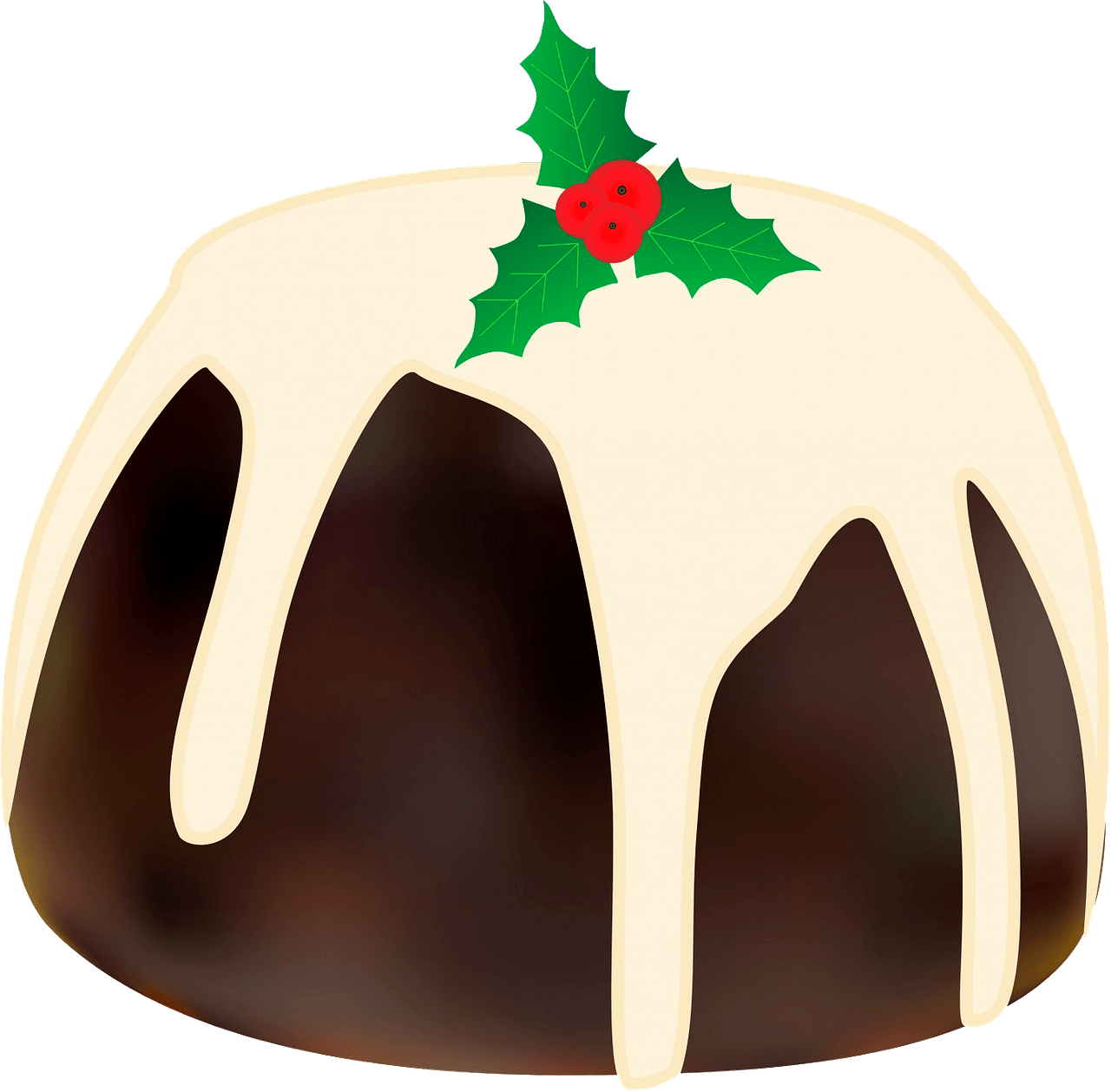 Christmas Pudding Free Vector Clipart Images On Creazilla
