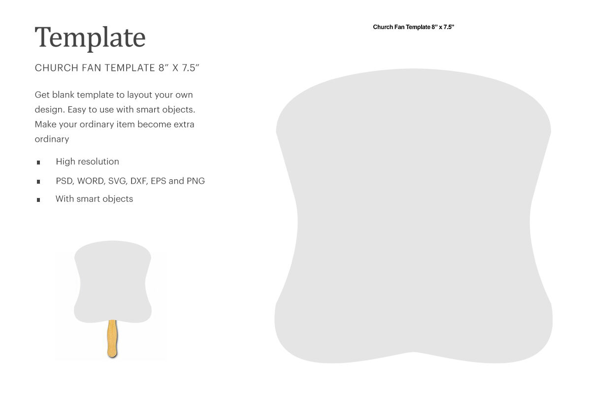 Church Fan Template 8 x7 5 Compatible With Silhouette Studio By Ariodsgn TheHungryJPEG Church Fan Template 8 x7 5 Compatible With Silhouette Studio By Ariodsgn TheHungryJPEG