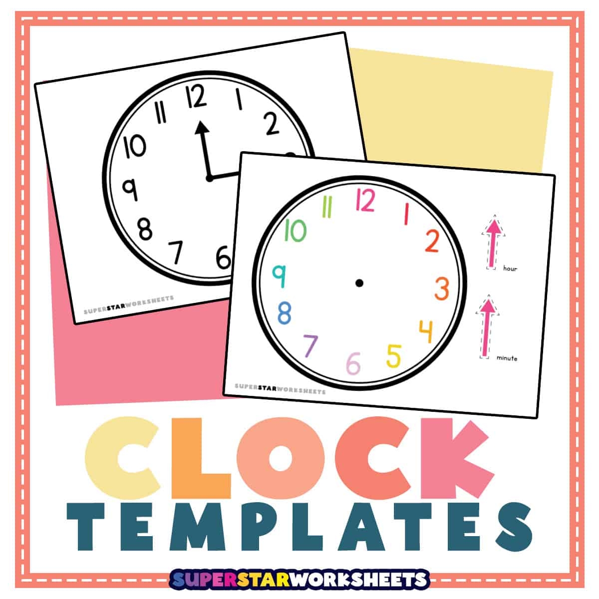 Free Printable Clock Templates