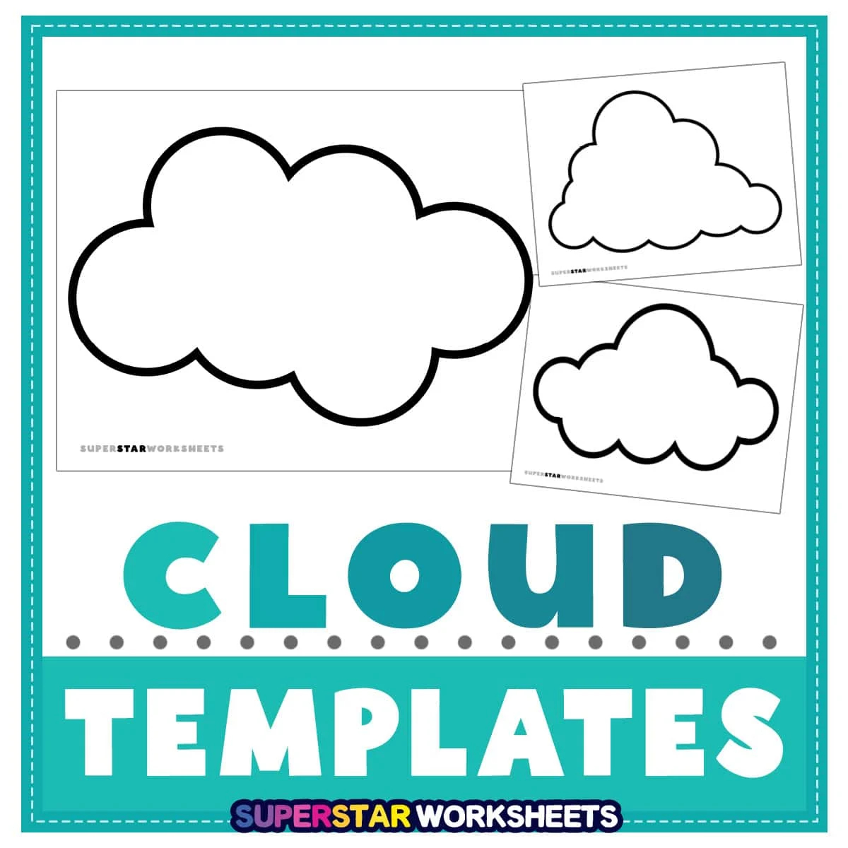 Free Printable Cloud Shape Templates