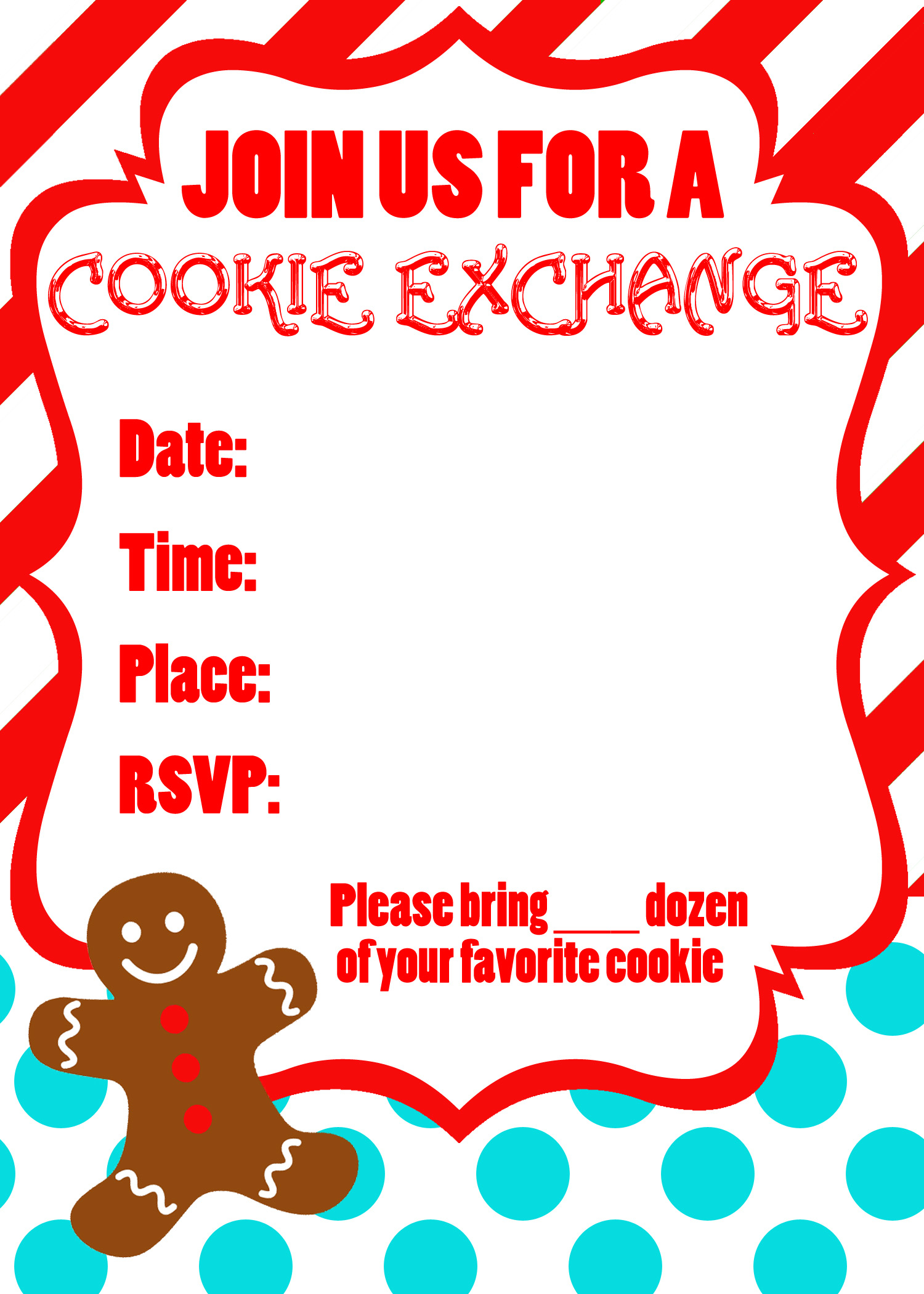 Cookie Exchange Party Free Printables Uncommon Designs