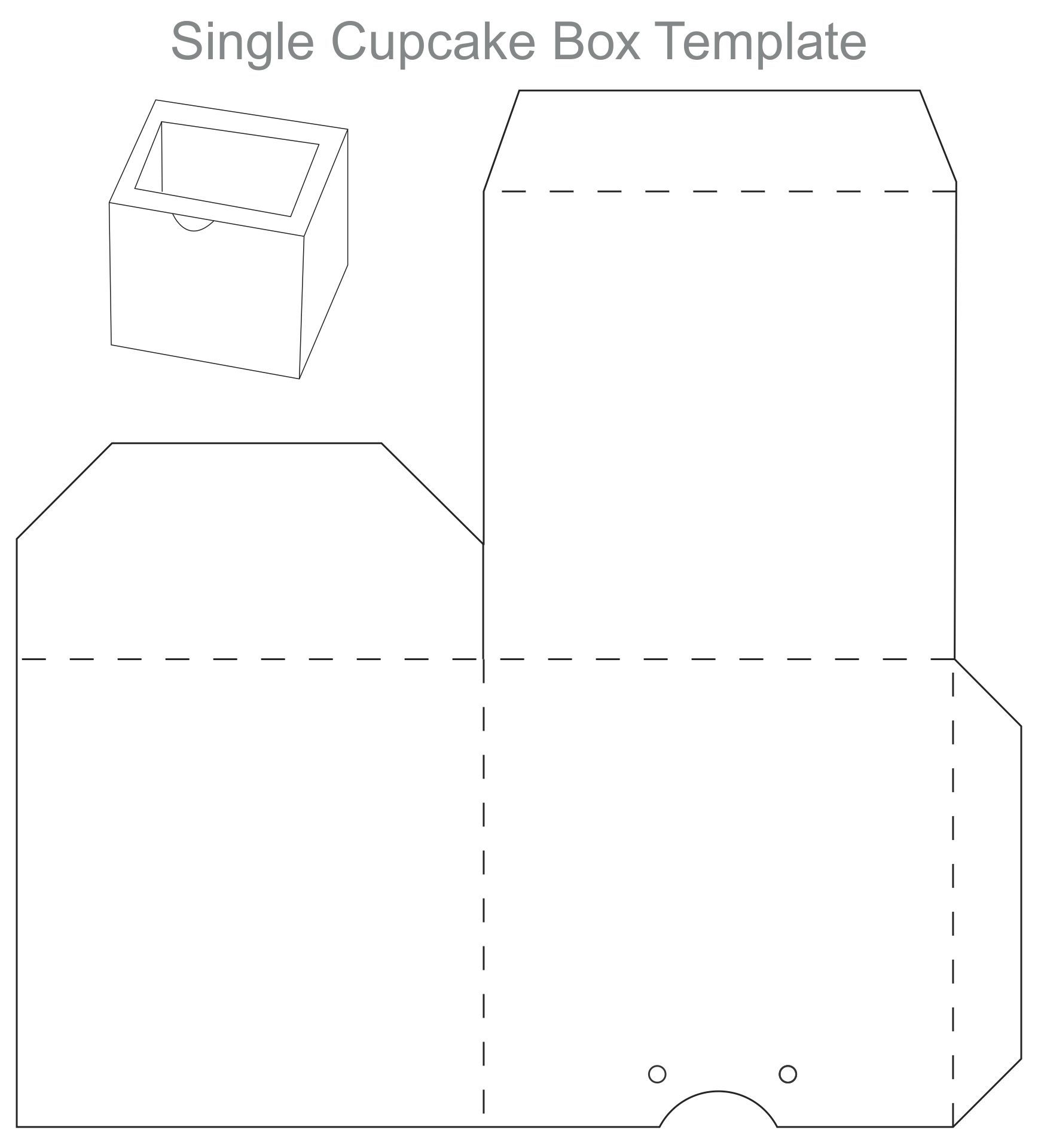 Free Printable Cupcake Box Templates