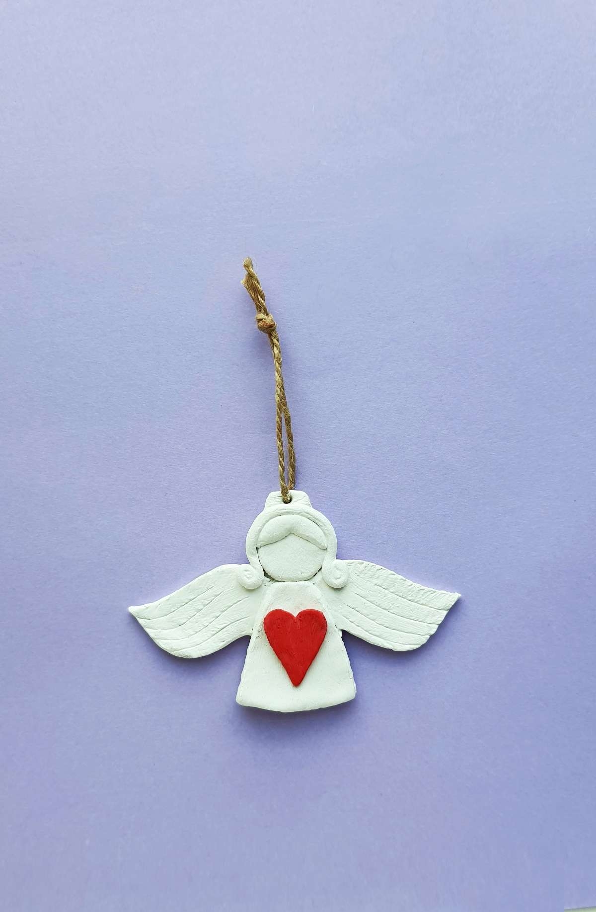 Cute Clay Angel Ornament To Make Or Give As A Gift