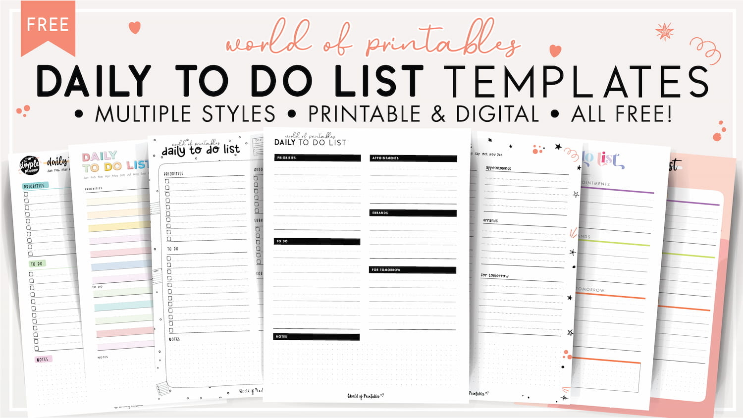Free Printable Professional Organizer Templates