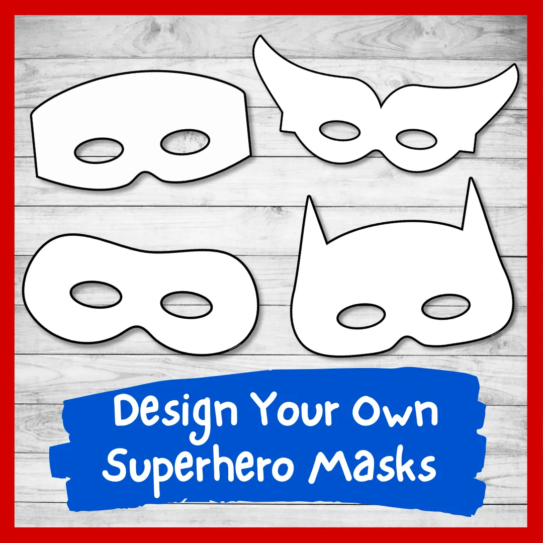 Free Printable Superhero Mask Templates Free Printable Superhero Mask Templates
