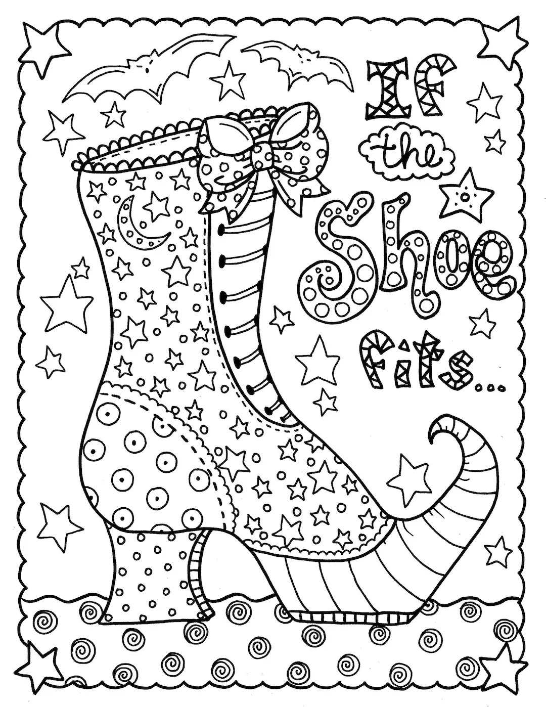 Digital Download Witch Shoe Halloween Coloring Page Instant Download Digital Fun Coloring Adult Coloring Etsy Sweden Digital Download Witch Shoe Halloween Coloring Page Instant Download Digital Fun Coloring Adult Coloring Etsy Sweden