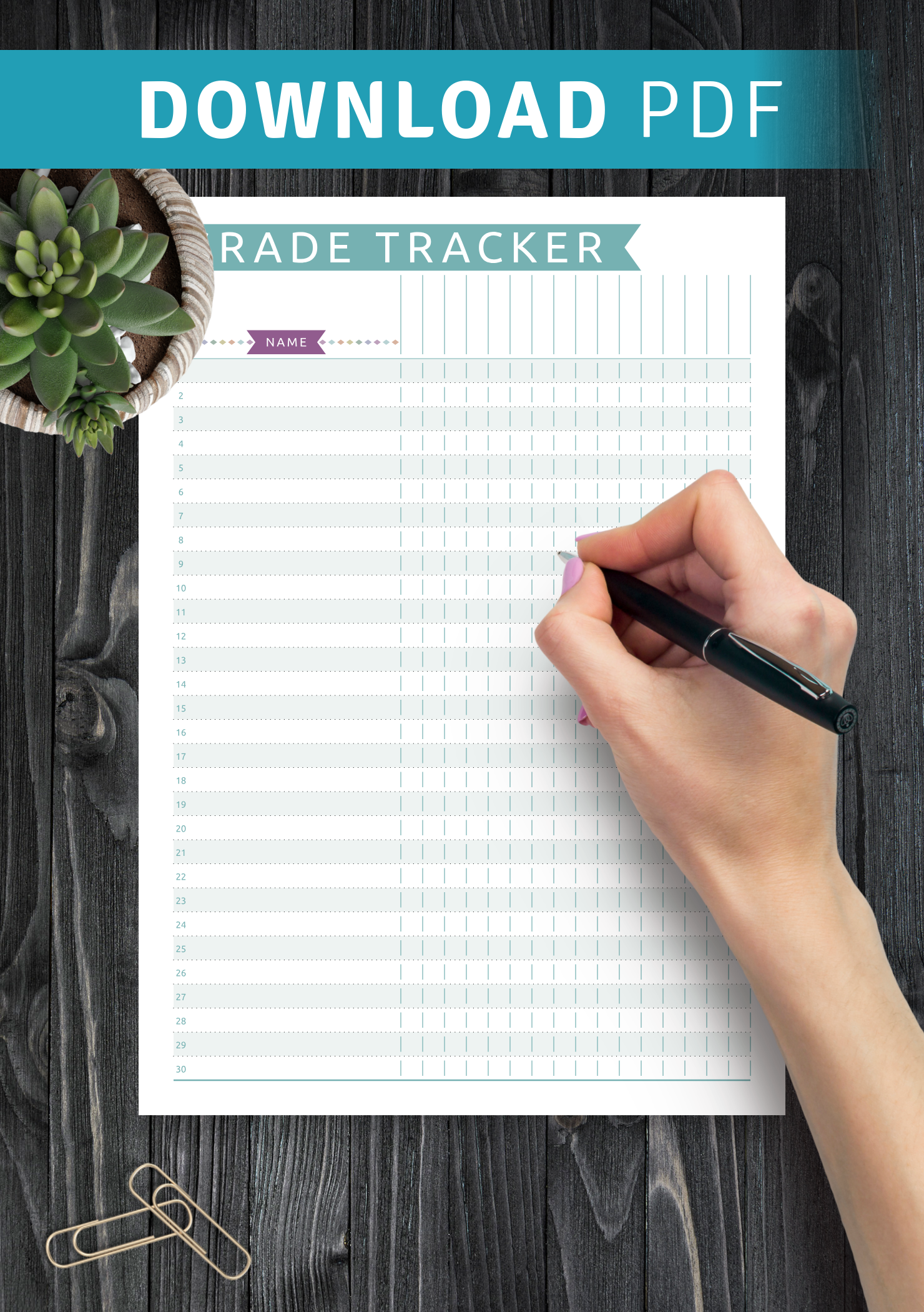 Free Printable Gradebook Templates Free Printable Gradebook Templates