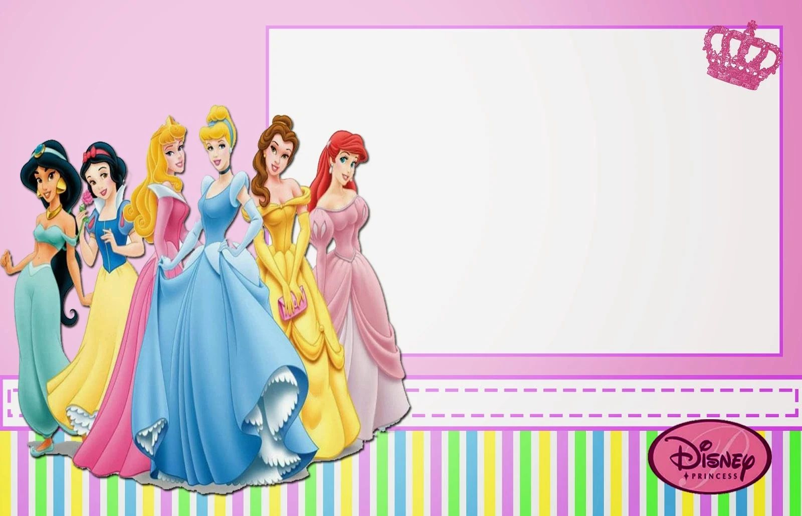 Disney Princess Free Printable Invitations Or Photo Frames Oh My Fiesta In English Disney Princess Free Printable Invitations Or Photo Frames Oh My Fiesta In English