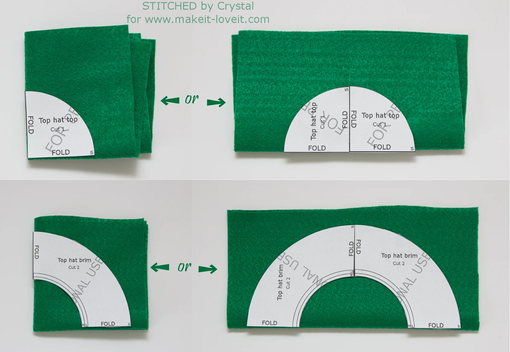 DIY Fabric Top Hat with Free Pattern Make It Love It