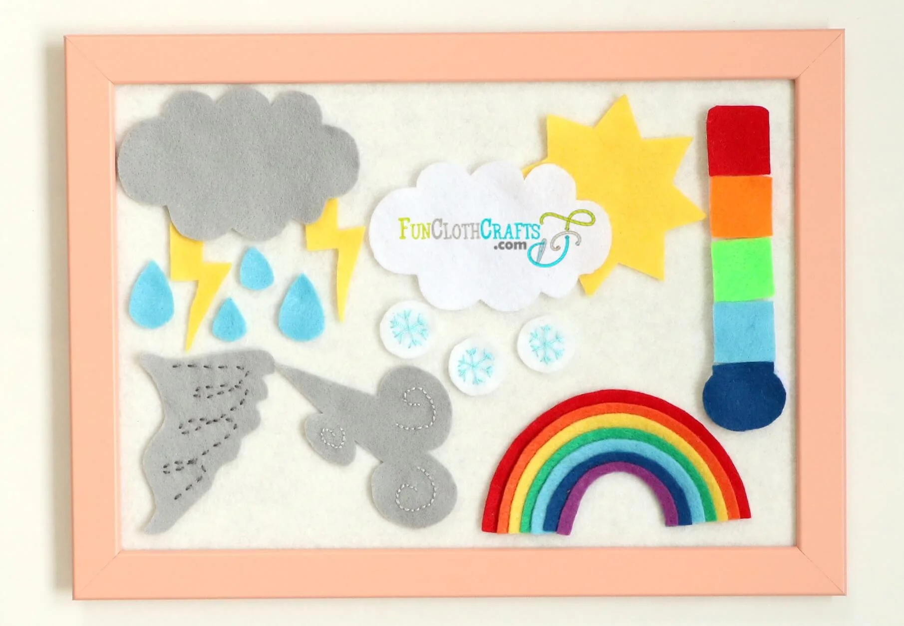 DIY Felt Weather Board With Free Template Fun Cloth Crafts Felt Craft Patterns DIY Felt Weather Board With Free Template Fun Cloth Crafts Felt Craft Patterns
