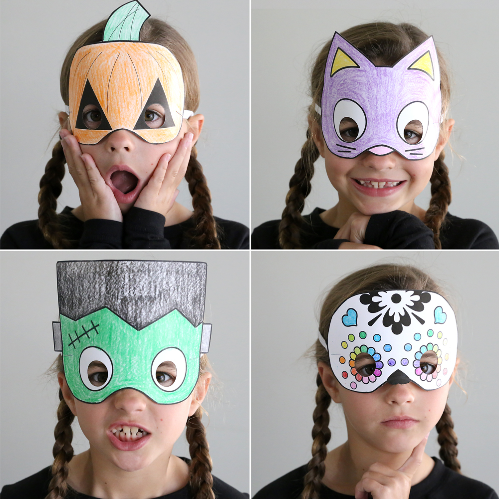 Free Printable Halloween Mask Templates