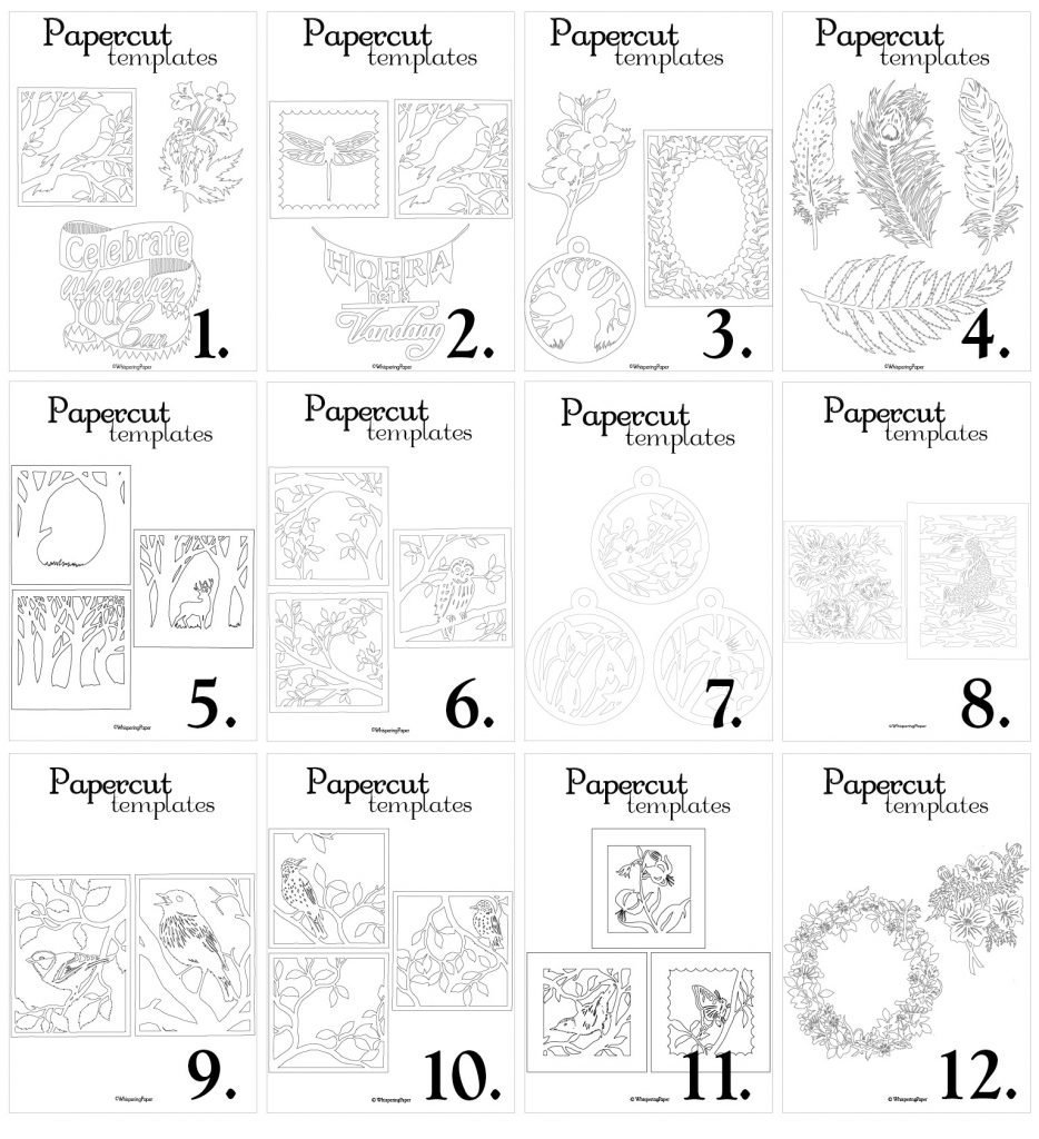 Free Printable Paper Cutting Templates Free Printable Paper Cutting Templates