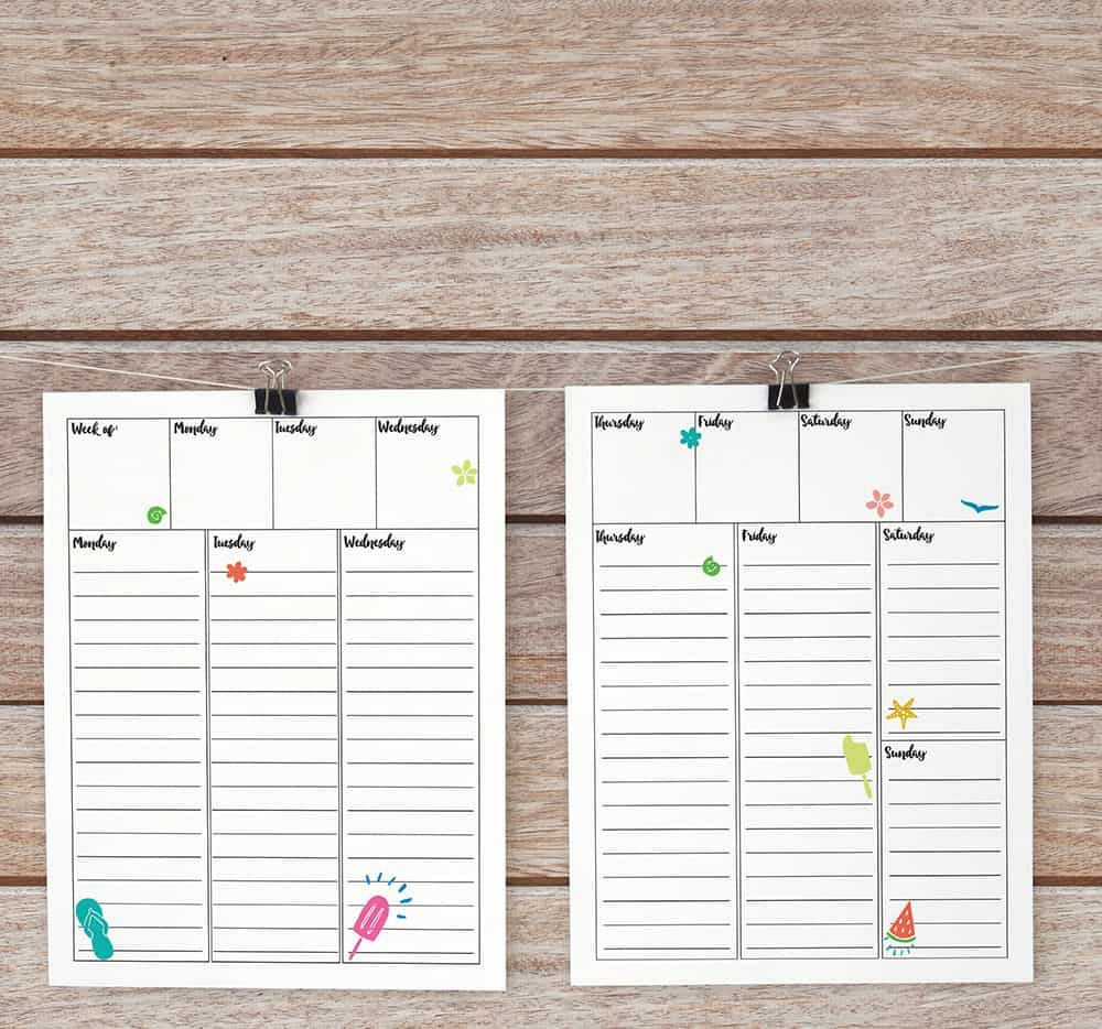 Free Printable Weekly Journal Templates Free Printable Weekly Journal Templates