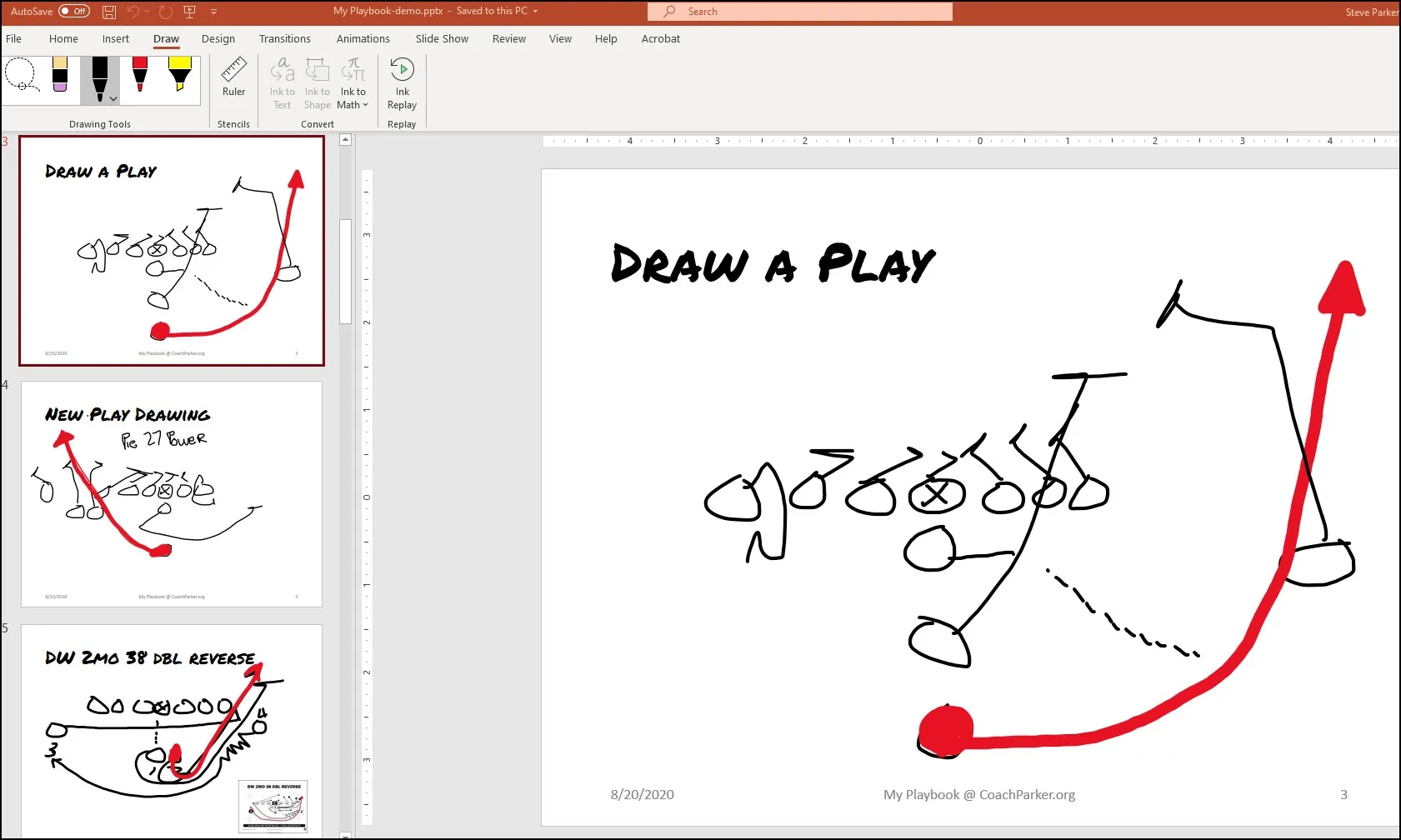 Drawing Football Plays In PowerPoint Best 1 Draw App Plays