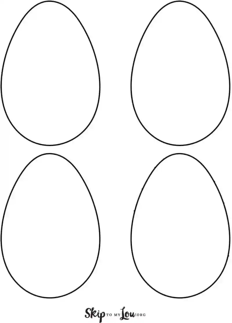 Easter Egg Templates With Pictures For FUN Easter Crafts Skip To My Lou