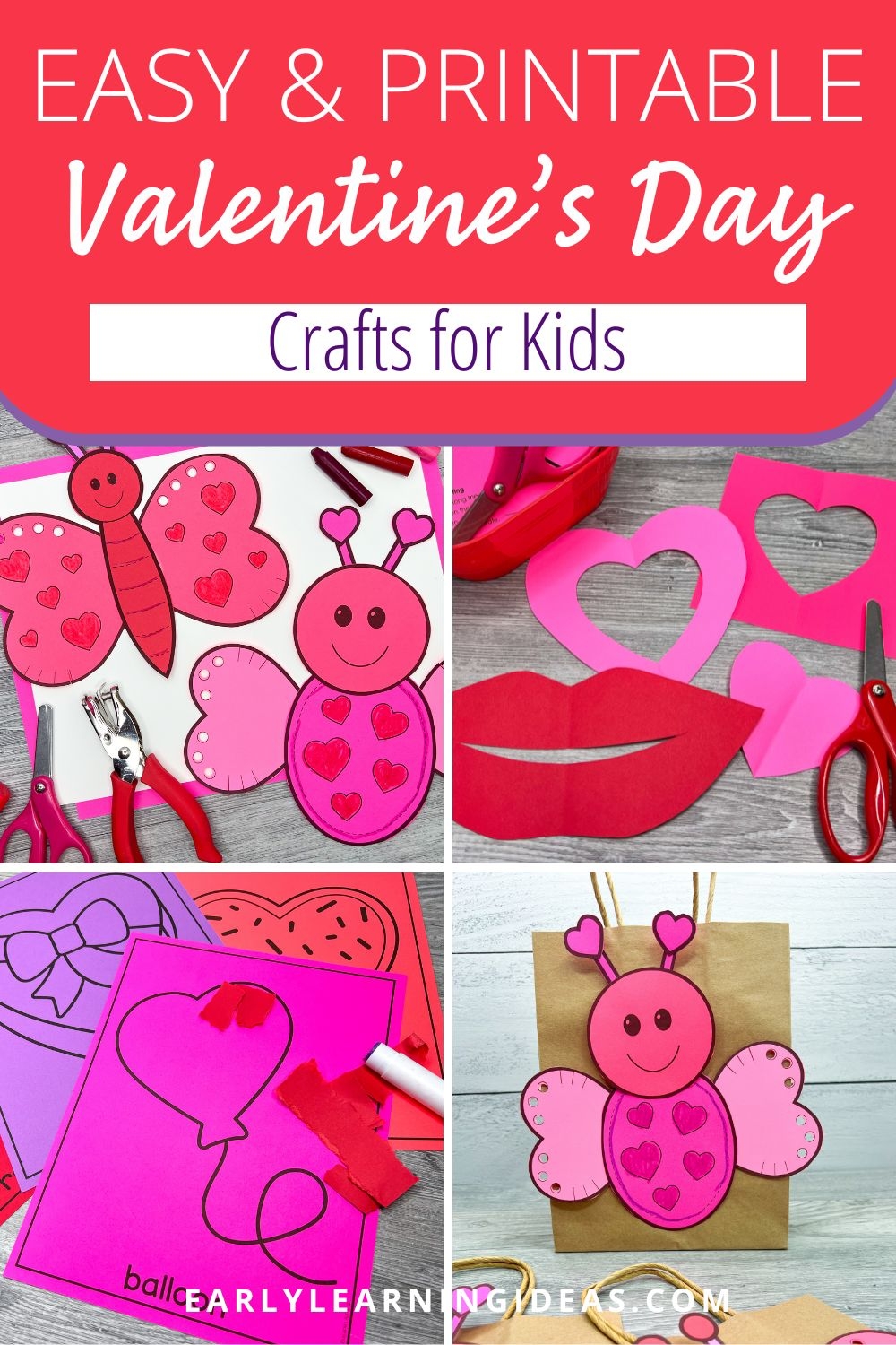 Free Printable Valentine Craft Templates Free Printable Valentine Craft Templates