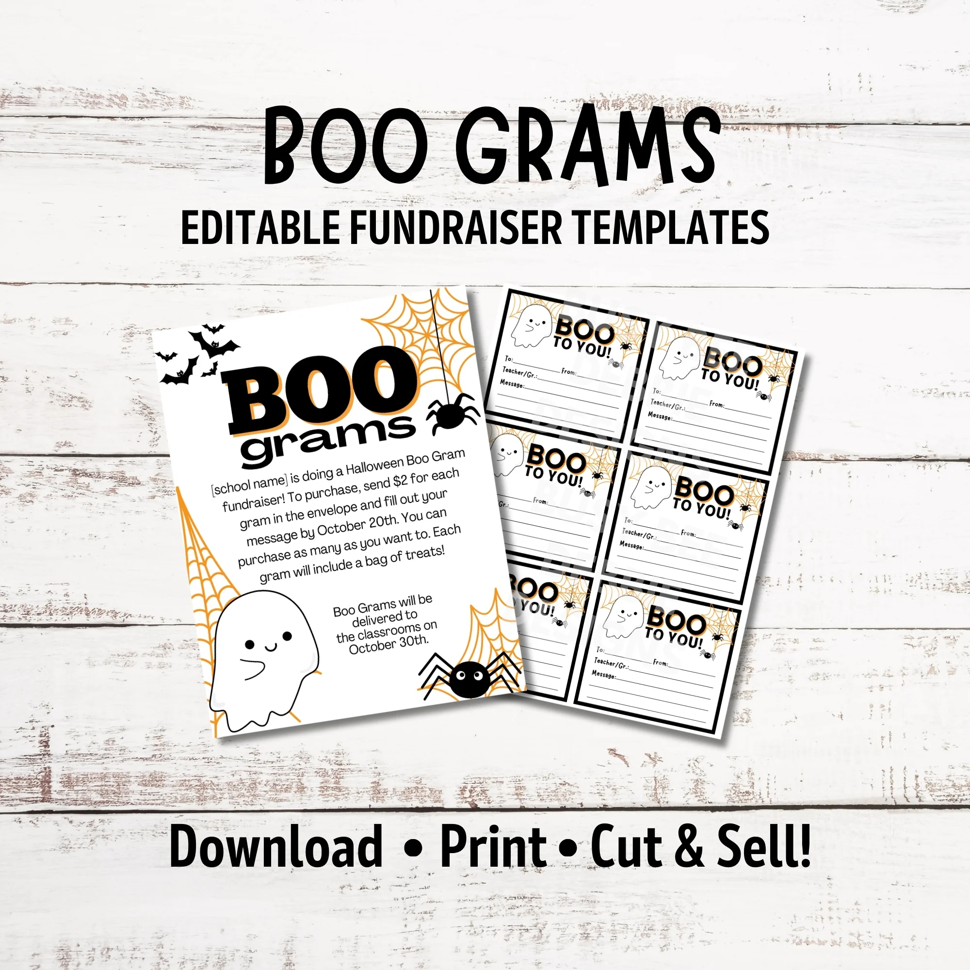 Free Printable Boo Grams Templates