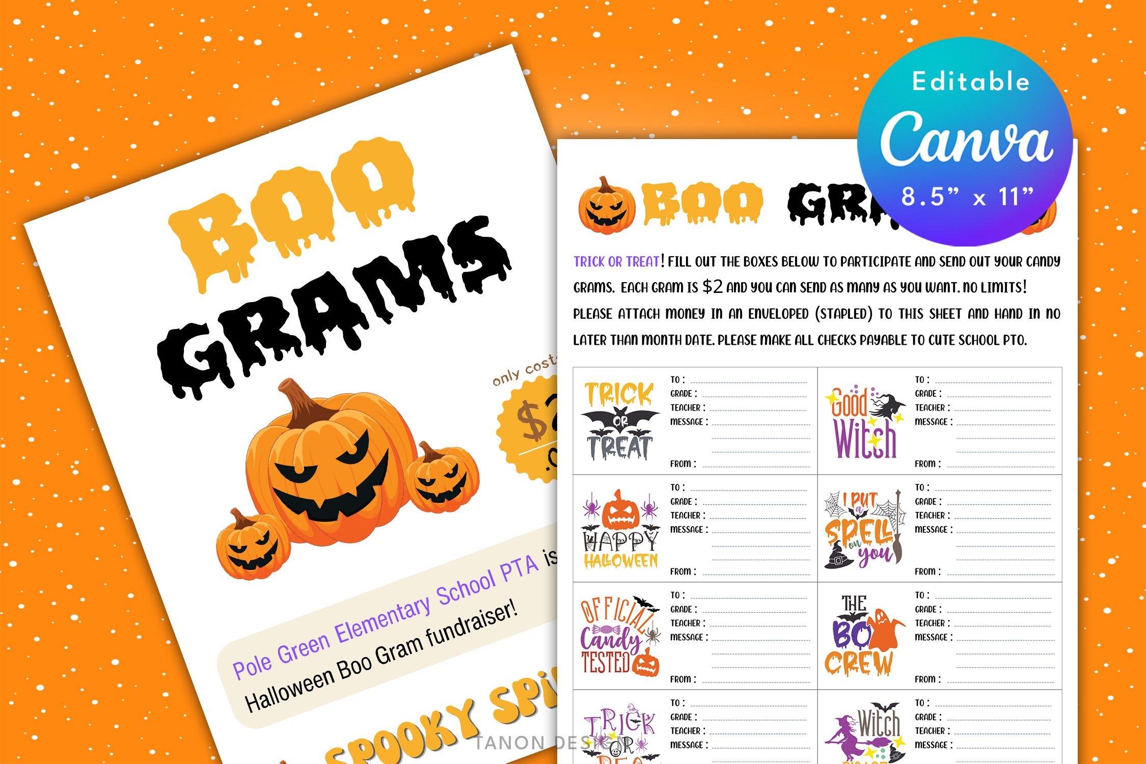 Free Printable Boo Gram Templates