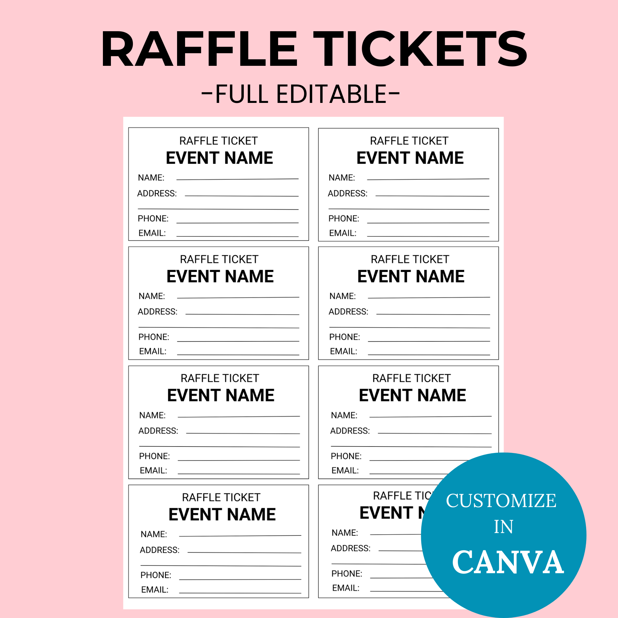 Free Printable Event Ticket Templates Free Printable Event Ticket Templates